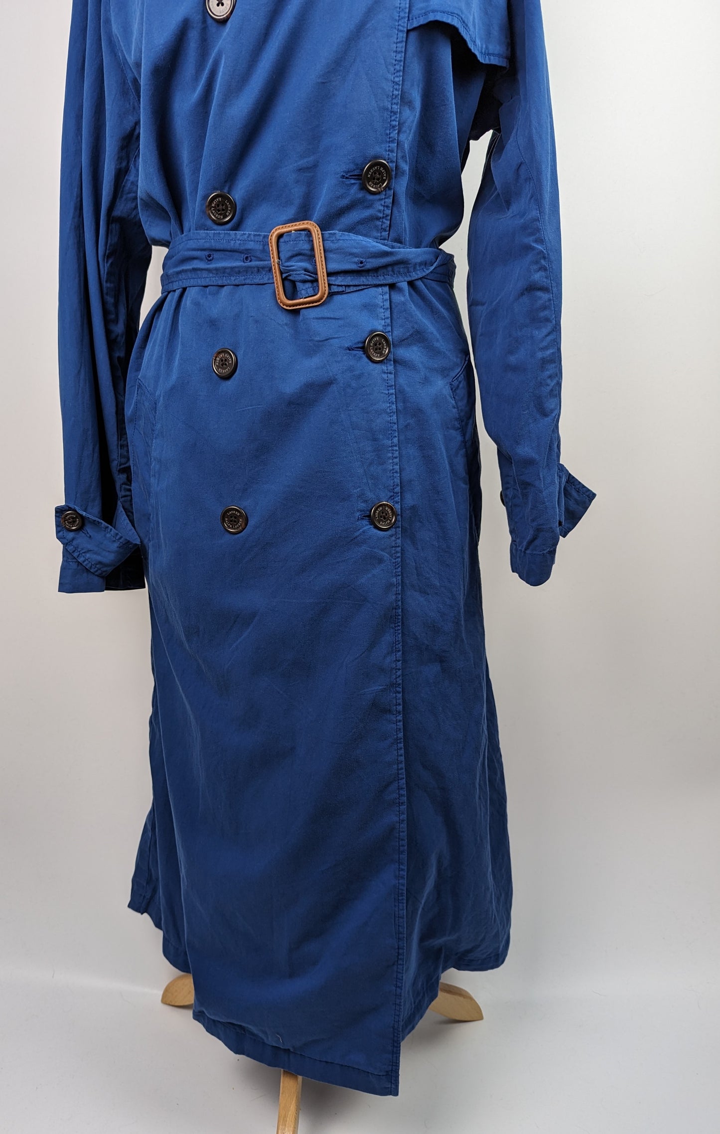 RALPH LAUREN Faustino Trench Coat - Indigo