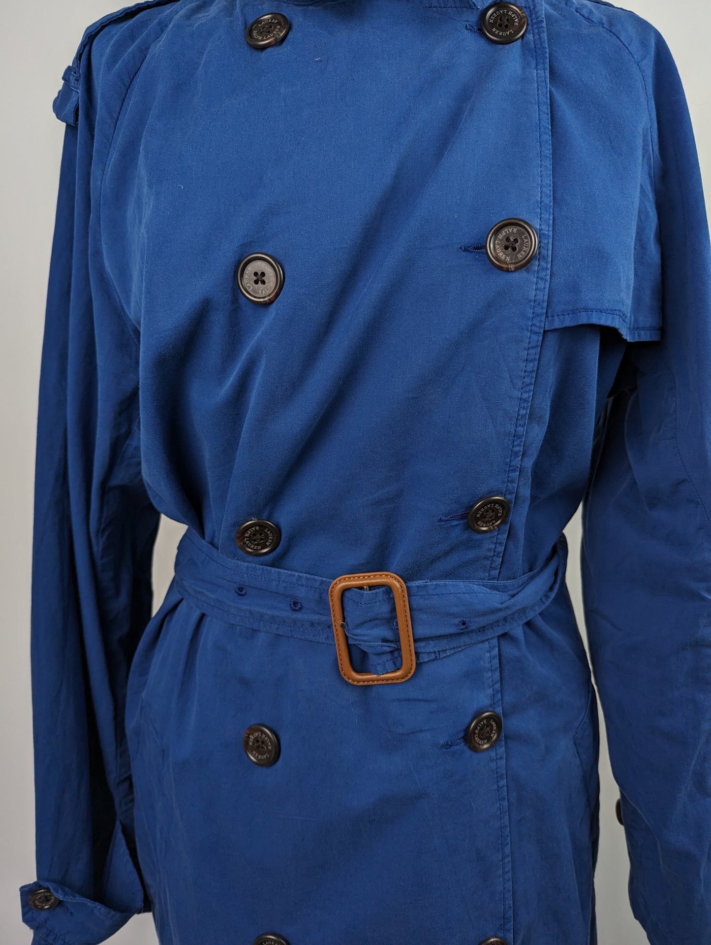 RALPH LAUREN Faustino Trench Coat - Indigo