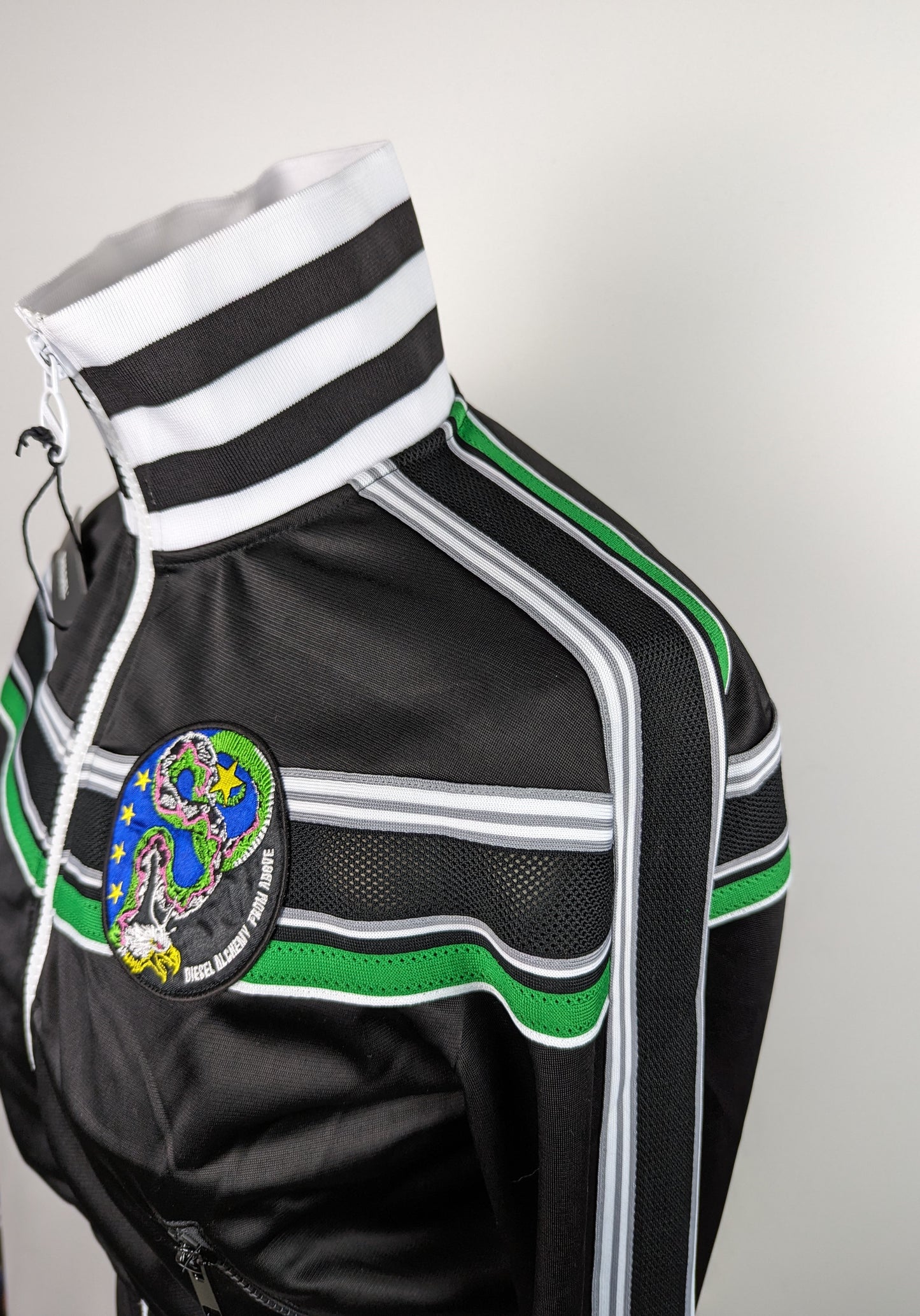 DIESEL - F-Lidius-G Track jacket - Black/Green