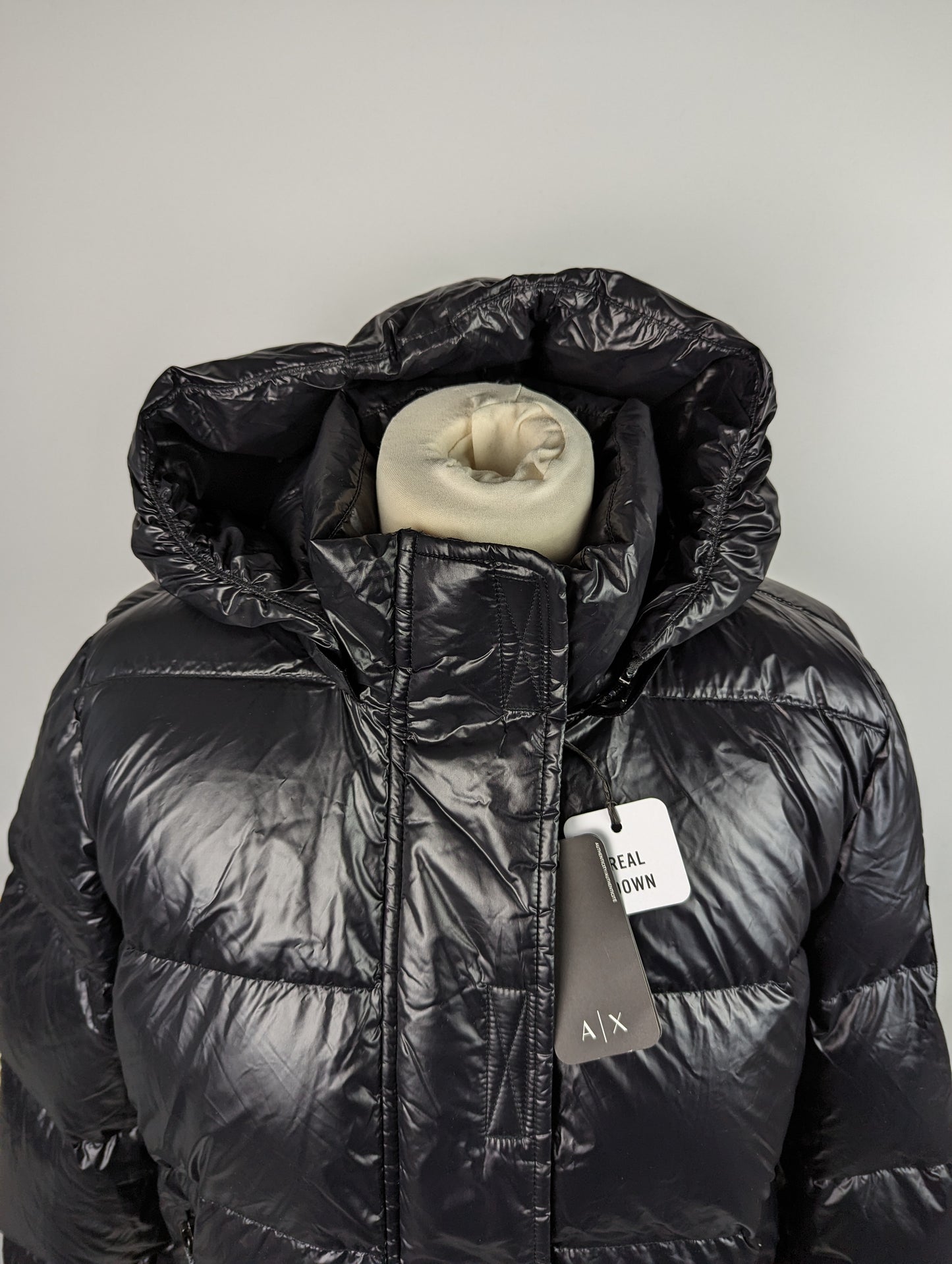 ARMANI EXCHANGE Icon logo padded jacket - Black