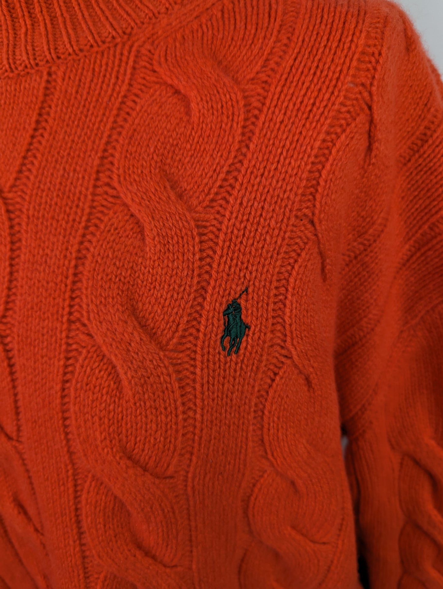 POLO RALPH LAUREN Cable-knit cashmere Jumper - Orange