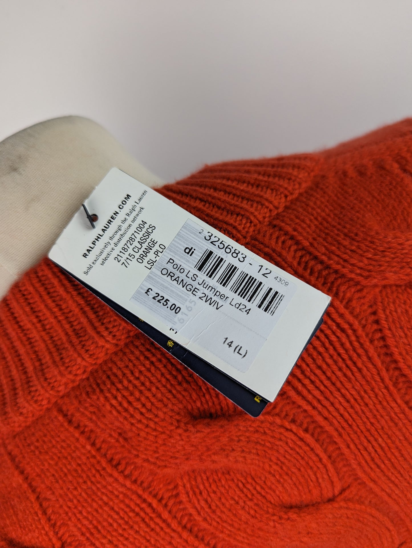 POLO RALPH LAUREN Cable-knit cashmere Jumper - Orange