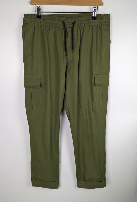 PAUL SMITH Mens Combat Cargo Trousers - green