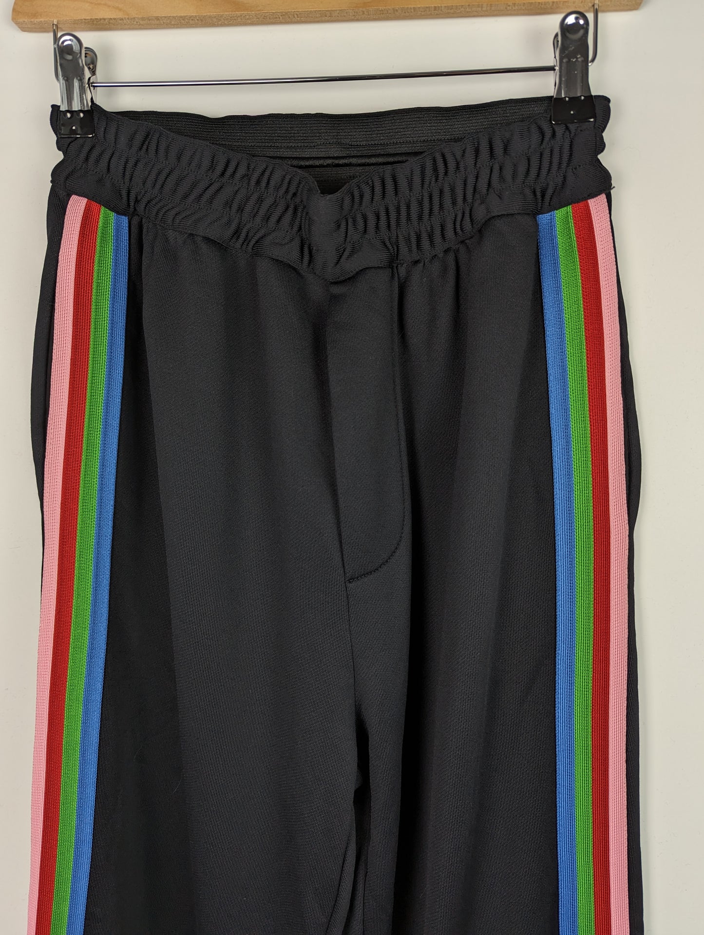 DSQUARED2 Stripe Detail Track Pants - Black / Rainbow