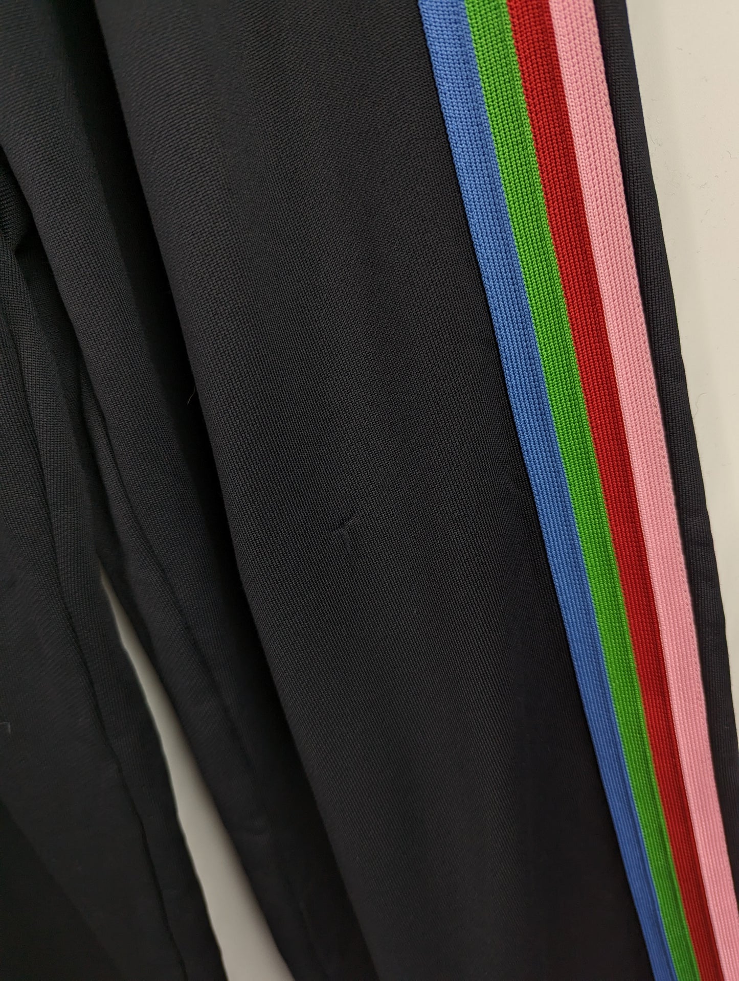 DSQUARED2 Stripe Detail Track Pants - Black / Rainbow