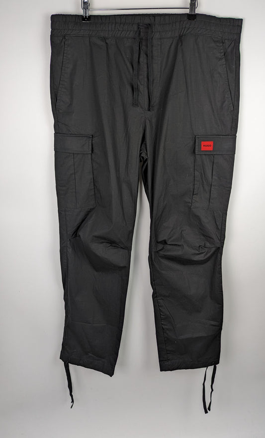 HUGO Mens Garlo 232 Cargo Trousers - Black