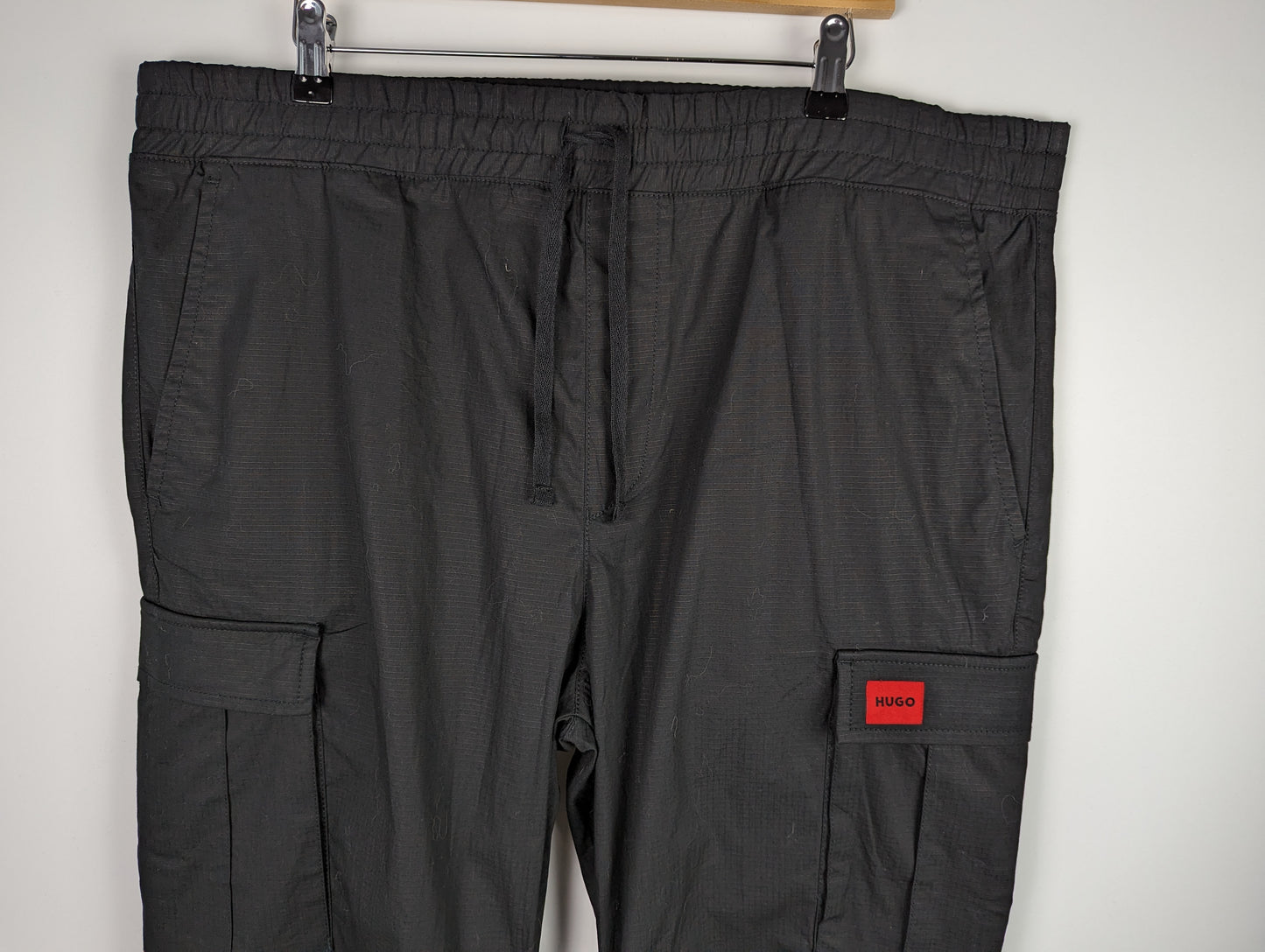 HUGO Mens Garlo 232 Cargo Trousers - Black