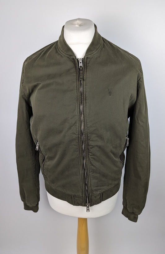 ALL SAINTS Bomber Jacket - Khaki Green