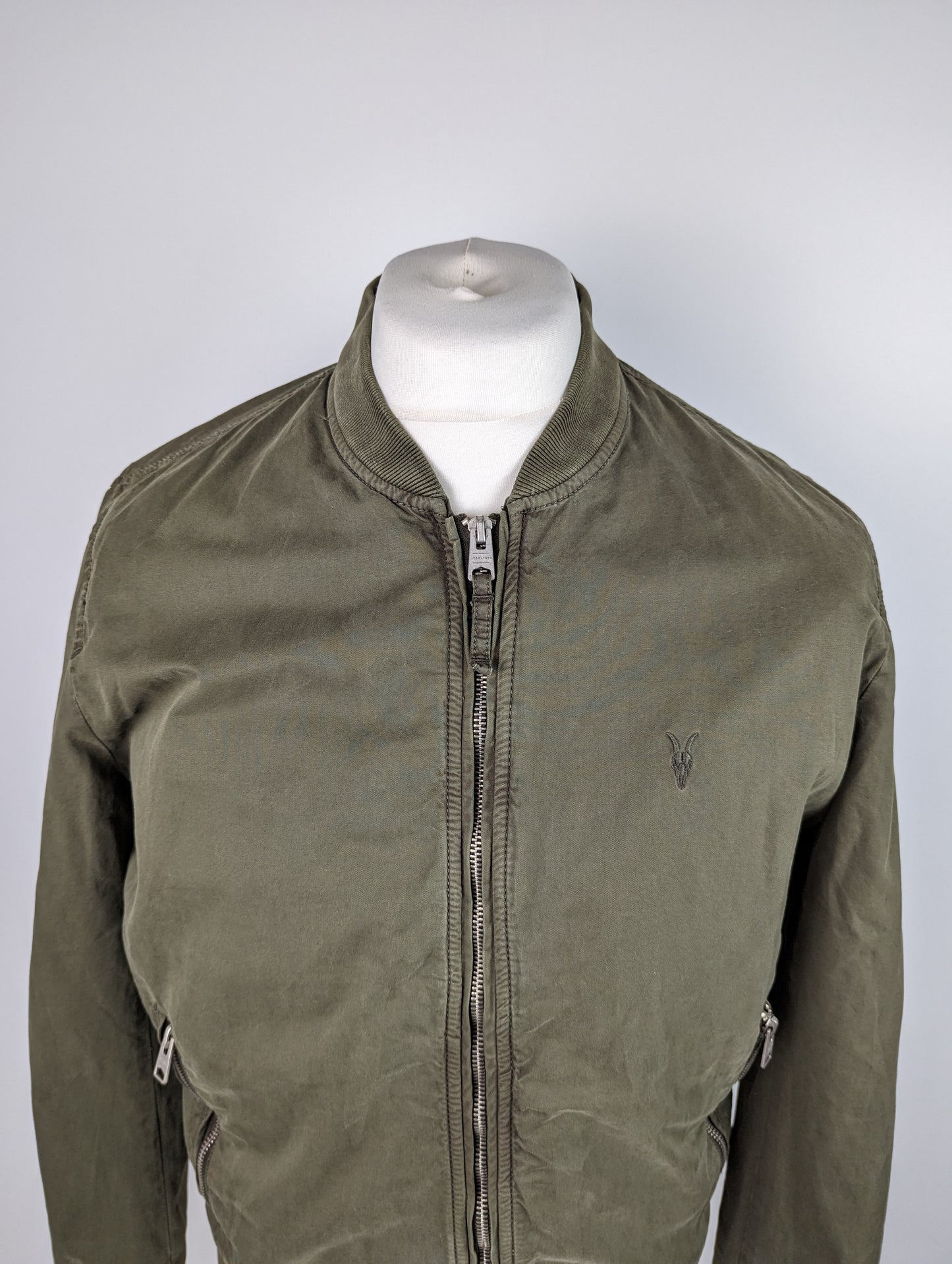 ALL SAINTS Bomber Jacket - Khaki Green