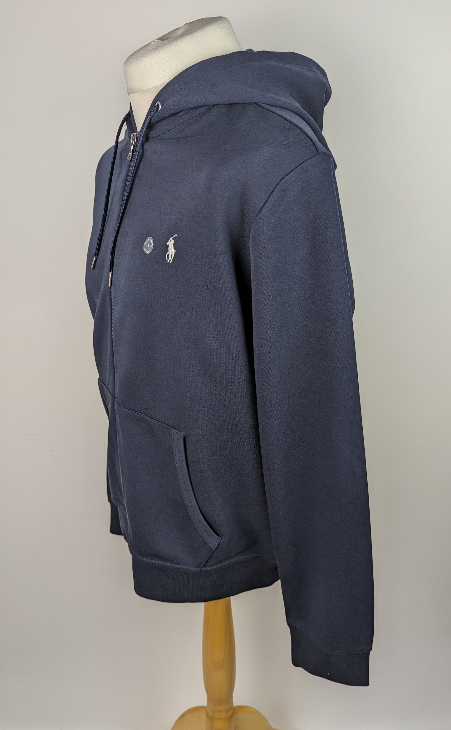 POLO RALPH LAUREN Double-Knit Tech Full-Zip Hoodie - Navy Blue