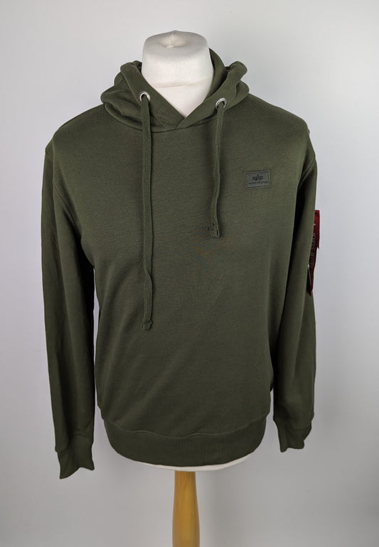 ALPHA INDUSTRIES Men's X Fit Hoodie - Dark Green