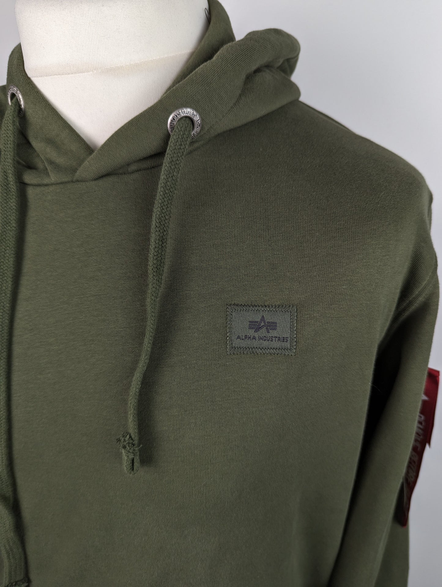 ALPHA INDUSTRIES Men's X Fit Hoodie - Dark Green