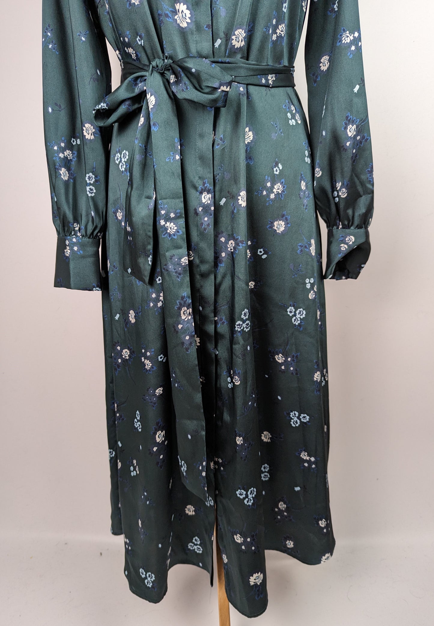 MARELLA Tritone Floral Midi Dress - Dark Green