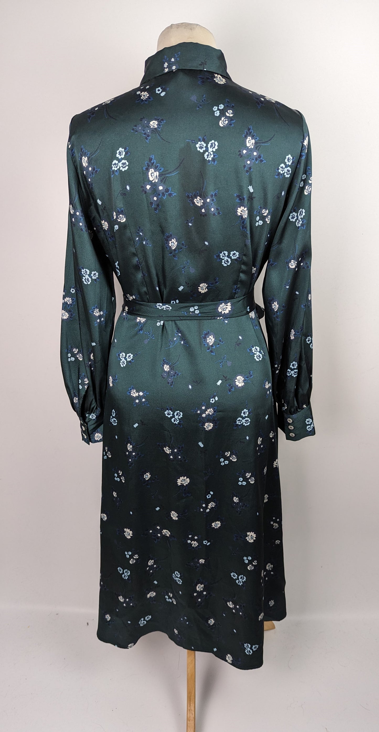 MARELLA Tritone Floral Midi Dress - Dark Green