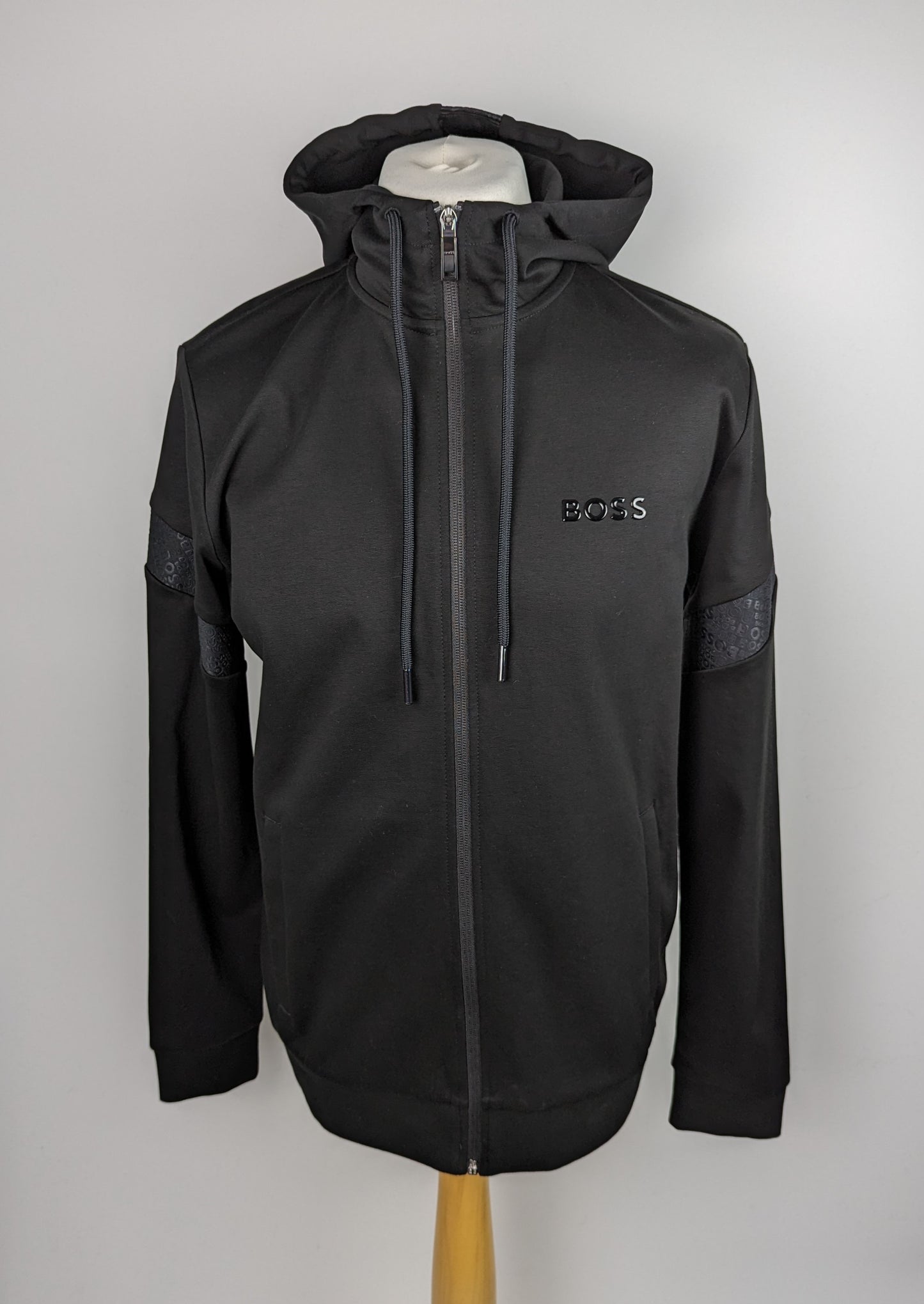 BOSS Mens Saggy Mirror Hoodie - Black