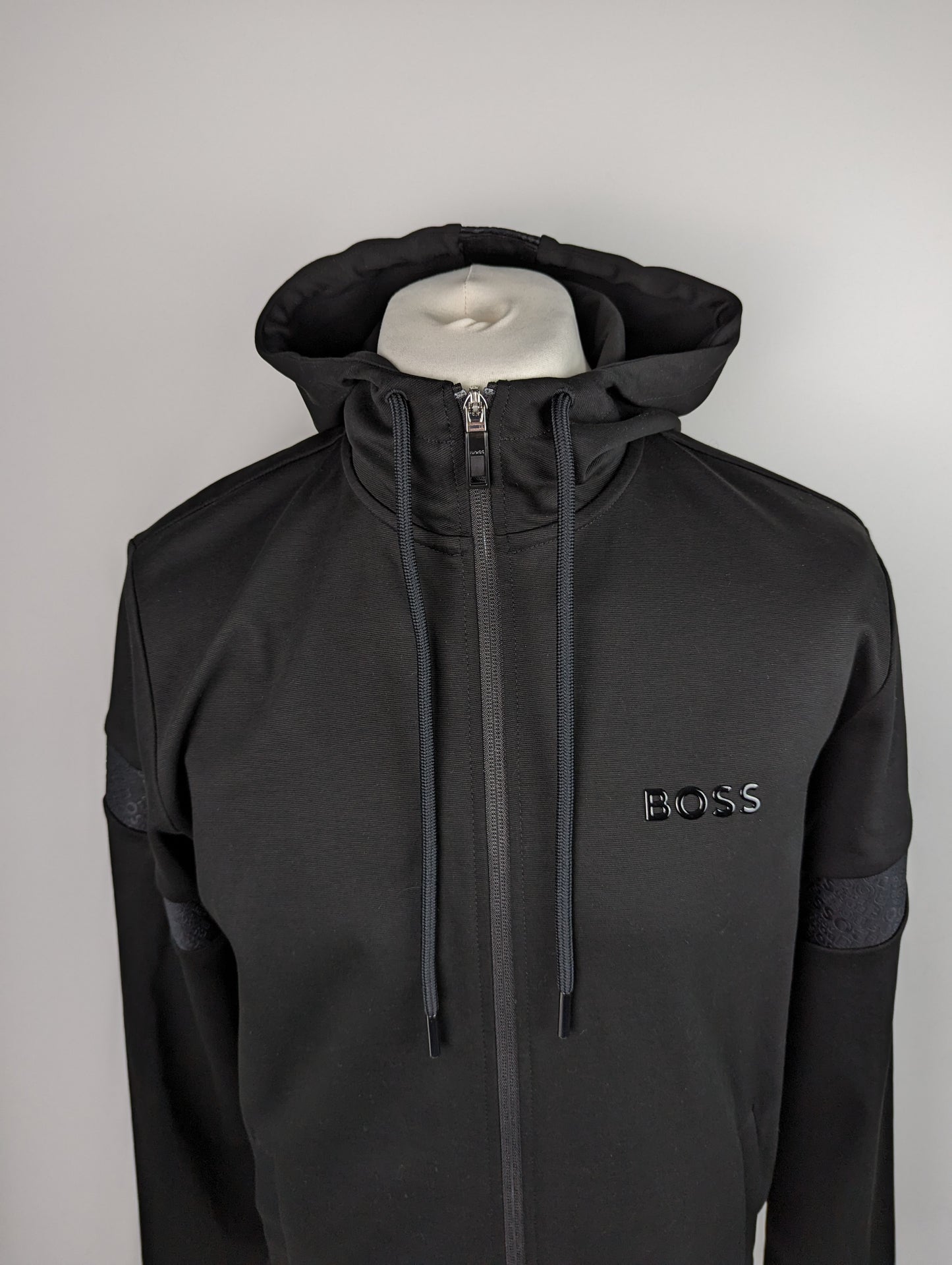 BOSS Mens Saggy Mirror Hoodie - Black