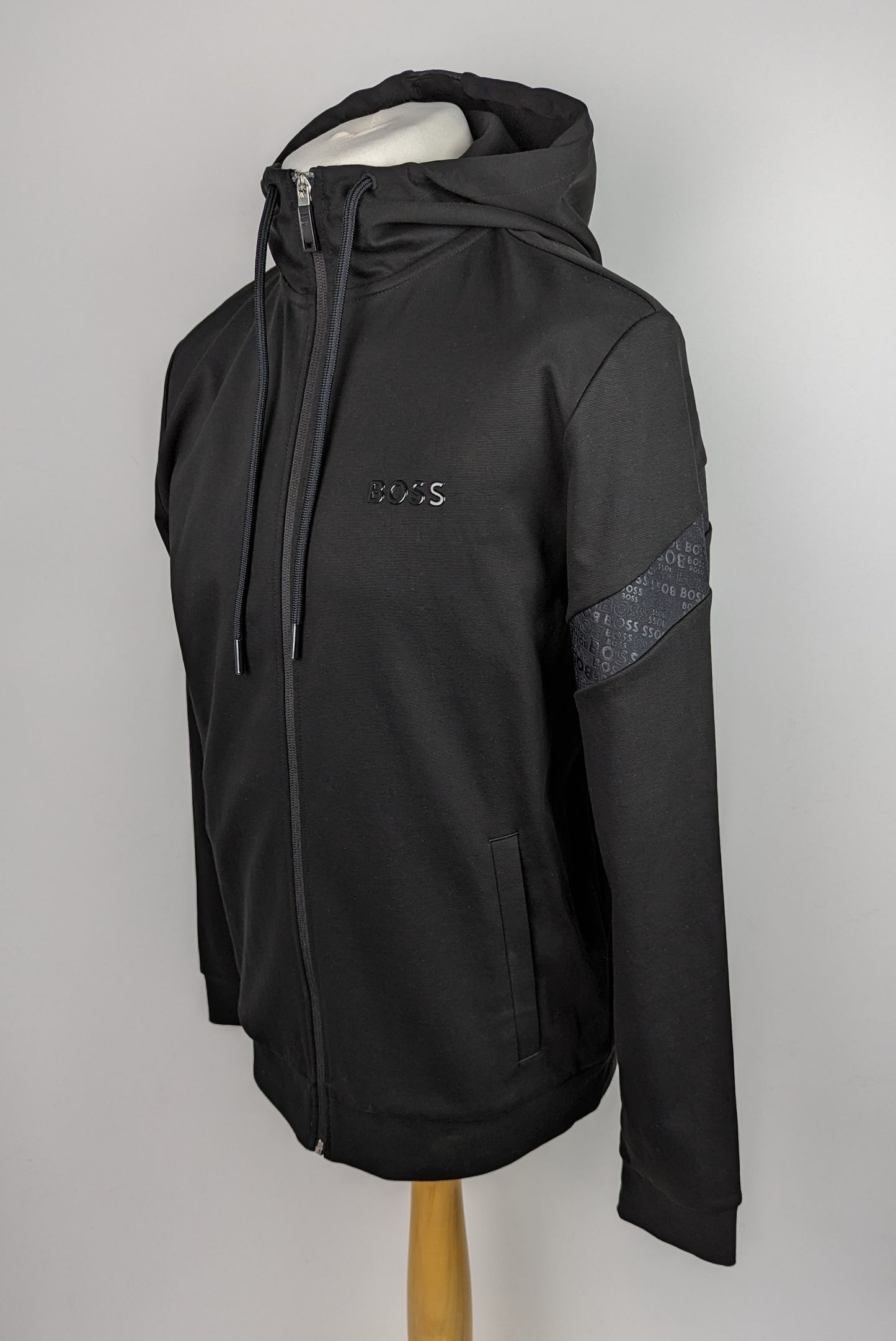 BOSS Mens Saggy Mirror Hoodie - Black