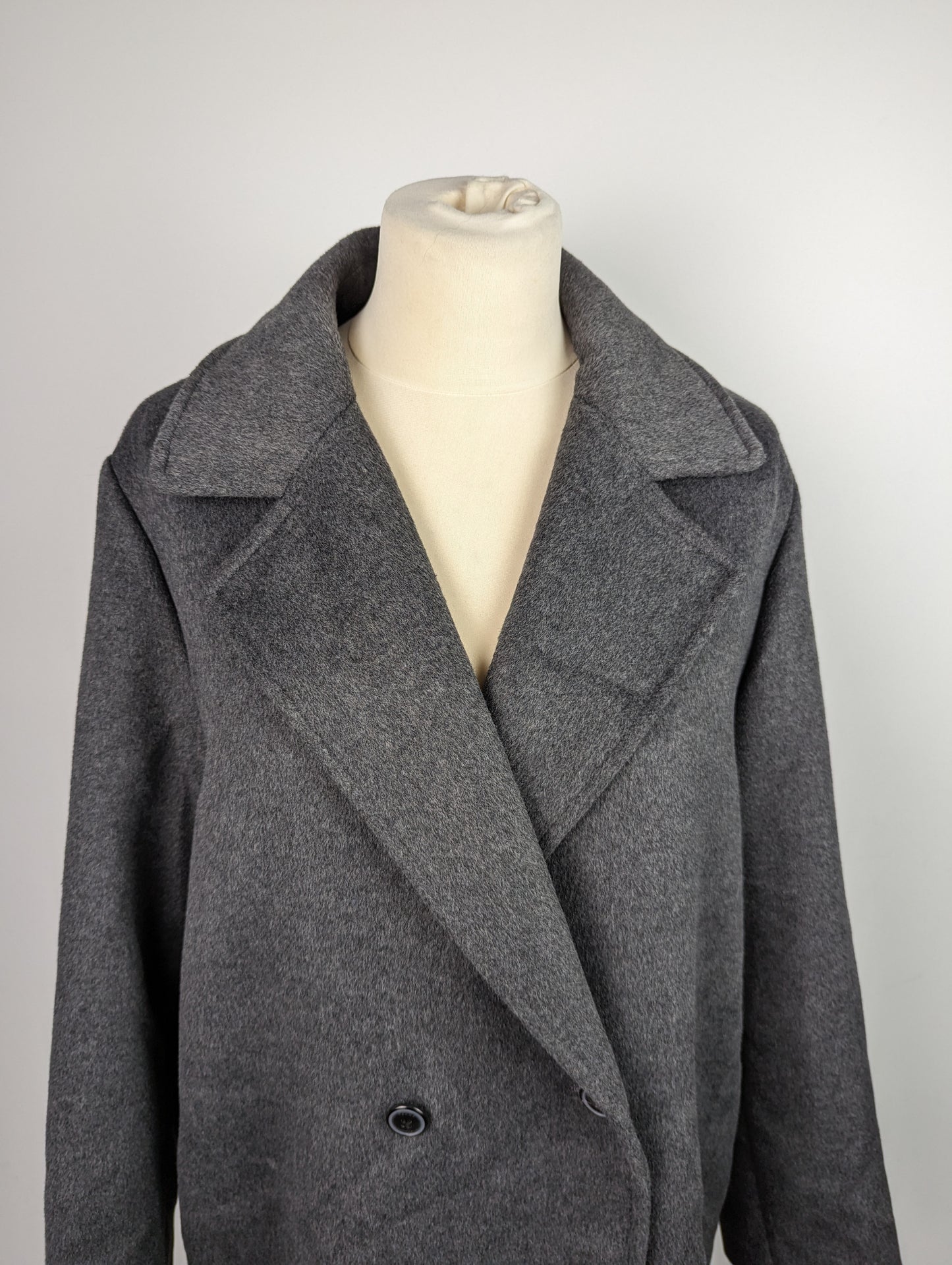 TOMMY HILFIGER Womens Wool Blend Coat - grey