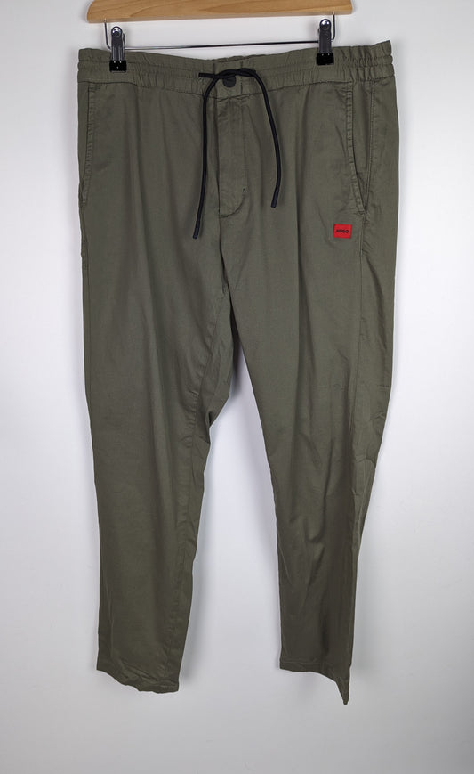 HUGO Mens Gyte Trousers - Green