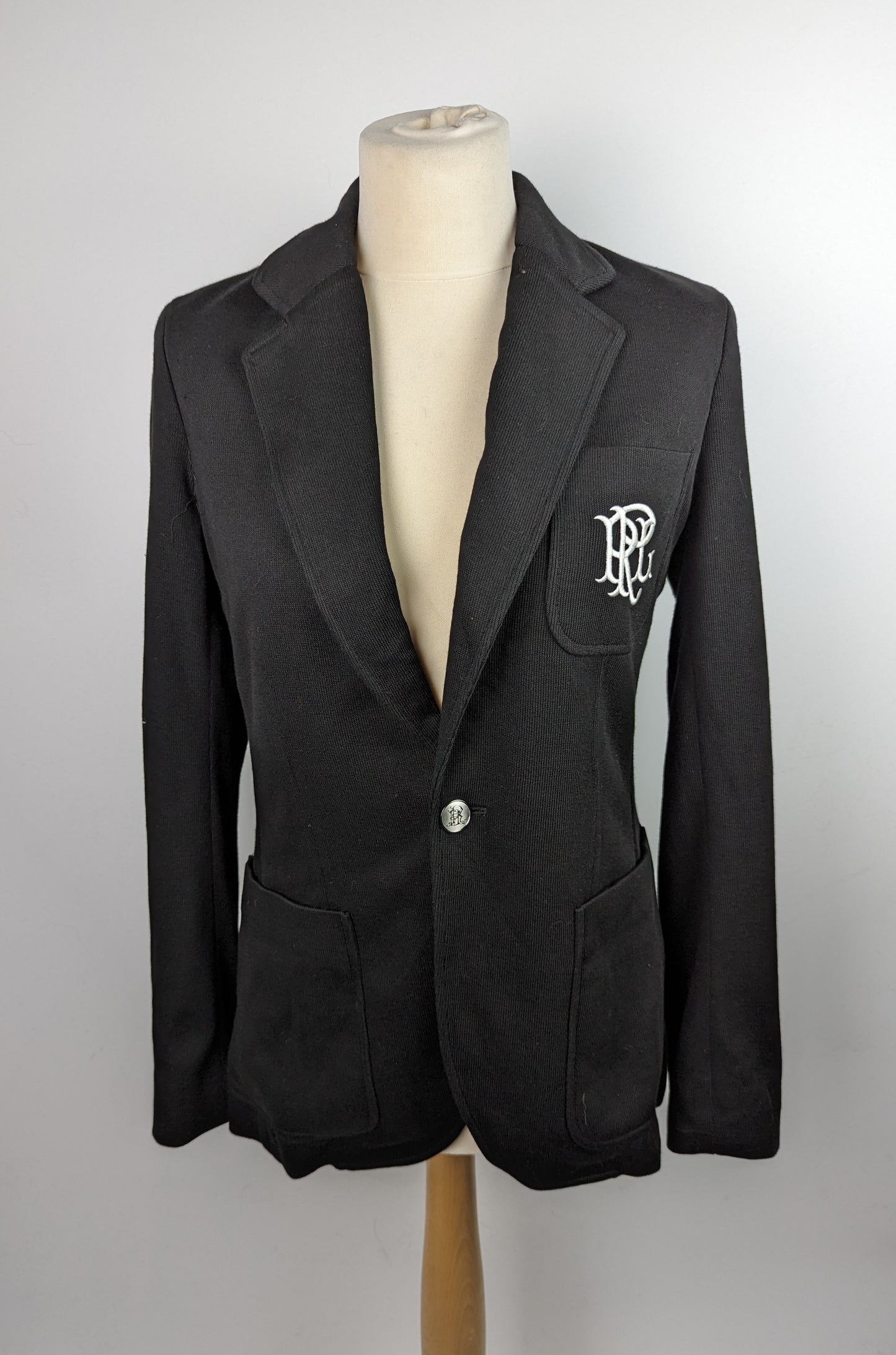 POLO RALPH LAUREN Womens Jacquard Blazer - Black