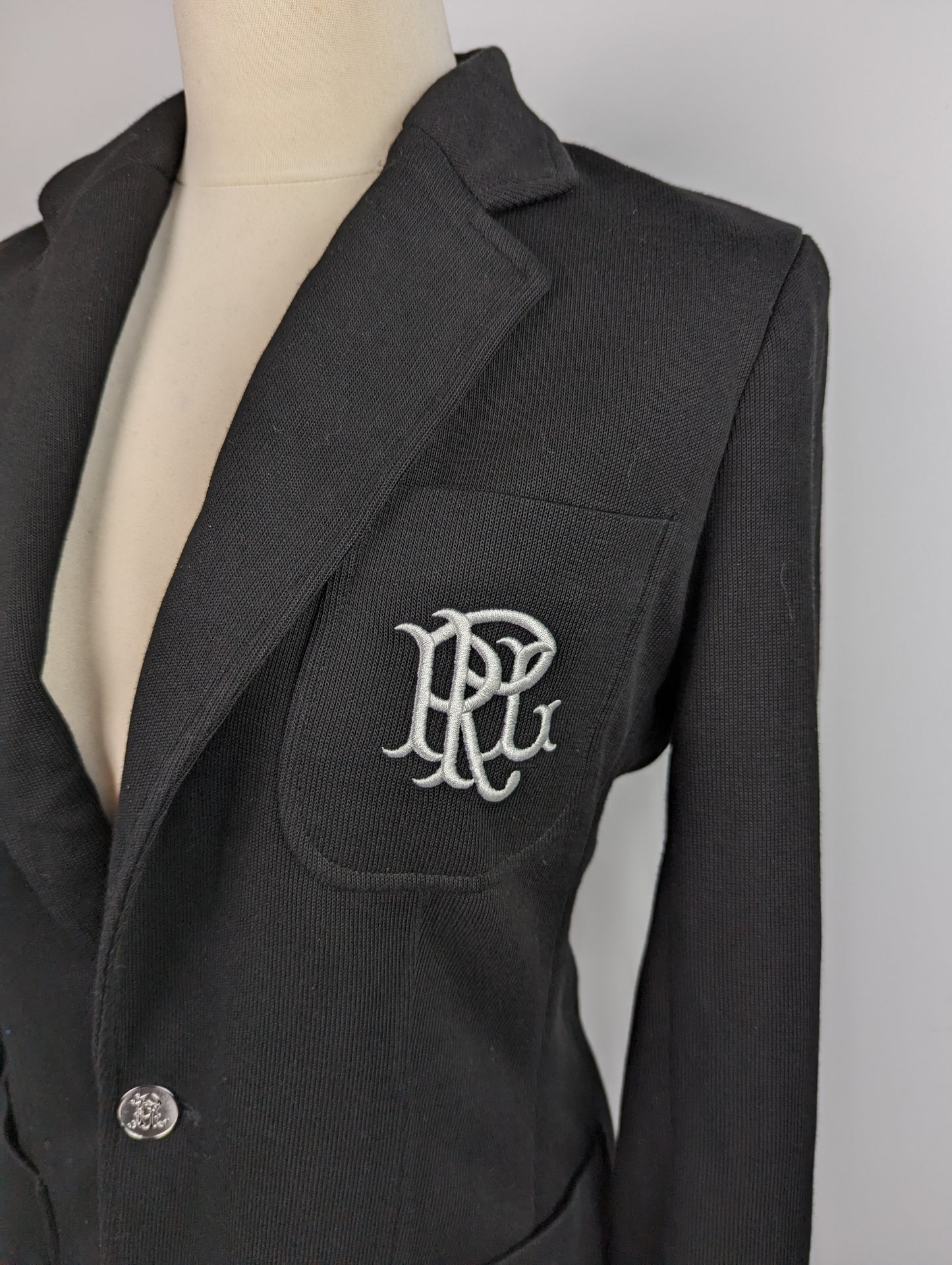 POLO RALPH LAUREN Womens Jacquard Blazer - Black