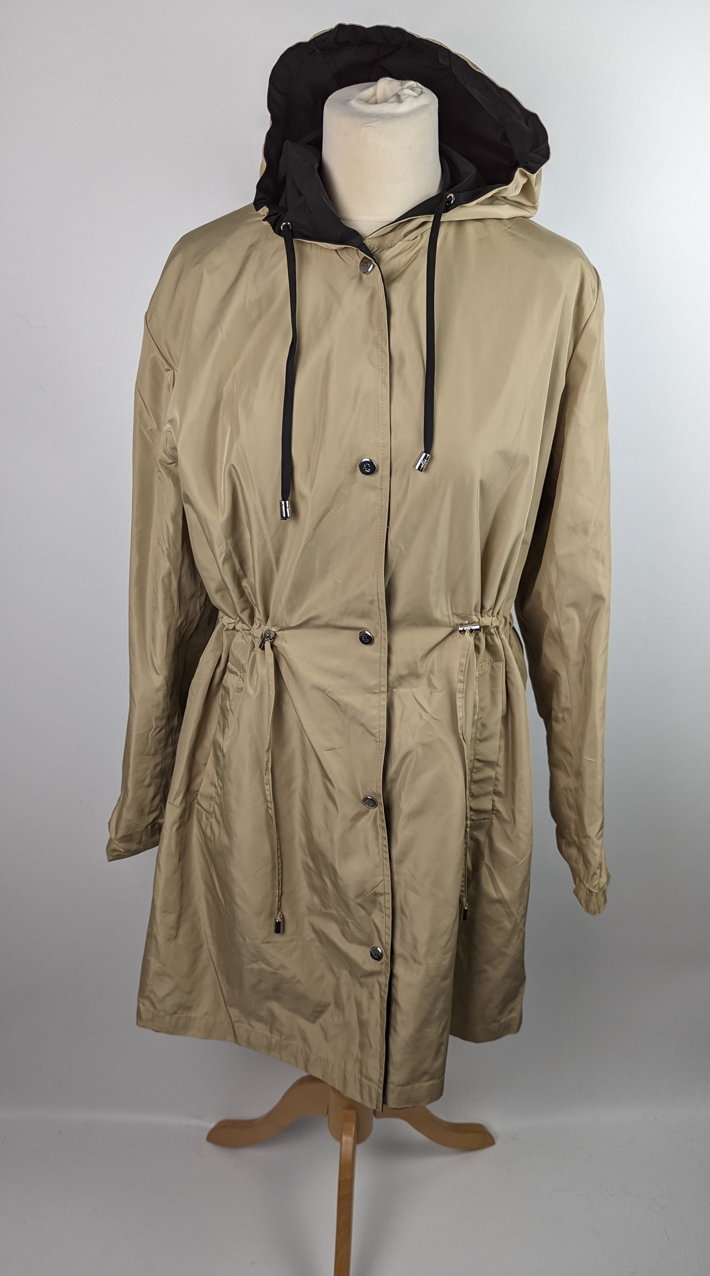 Lauren Ralph Lauren Lightweight Reversible Coat - Black/Birch Tan