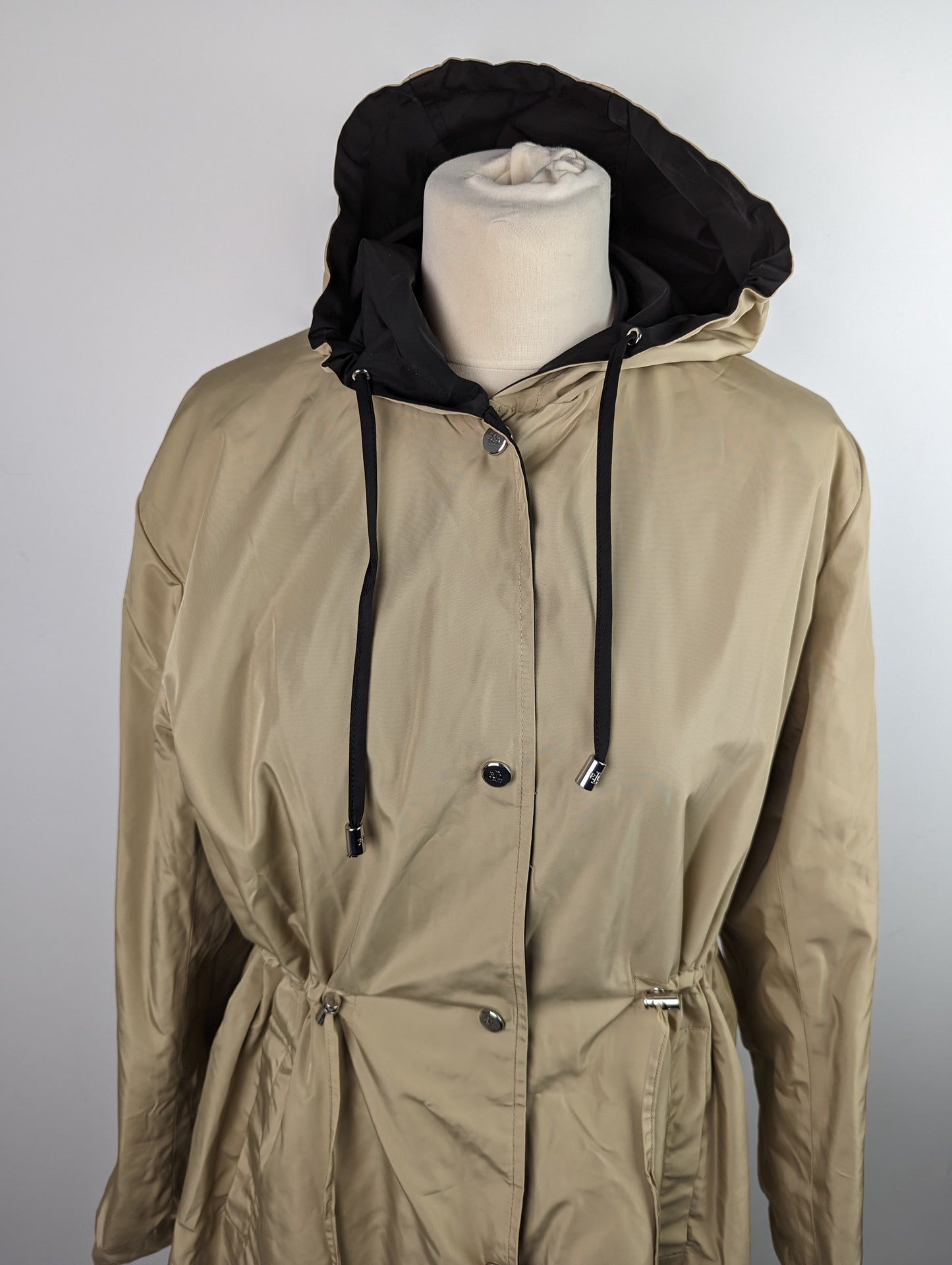 Lauren Ralph Lauren Lightweight Reversible Coat - Black/Birch Tan