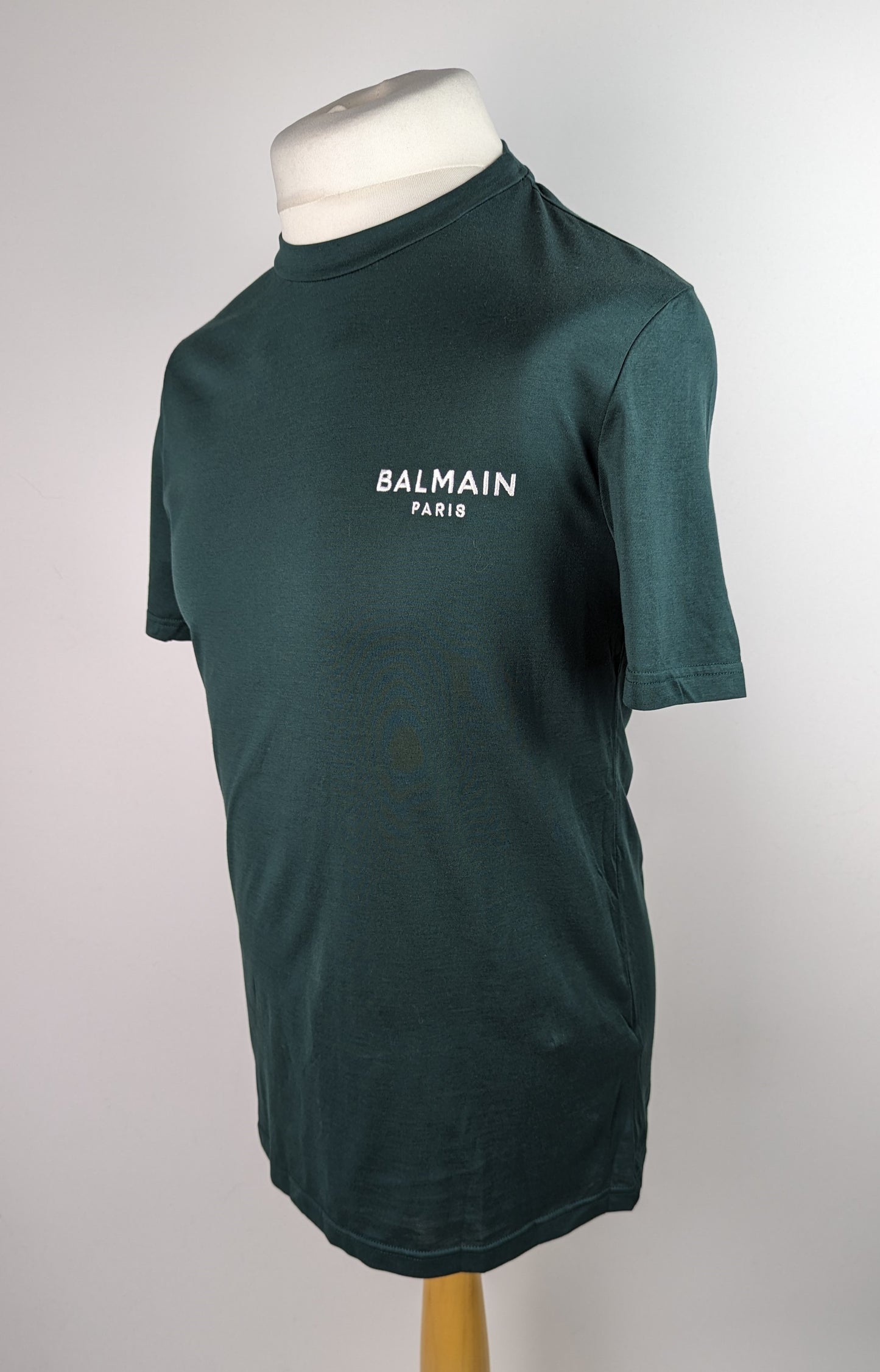 BALMAIN Chest Logo T Shirt - Deep Green