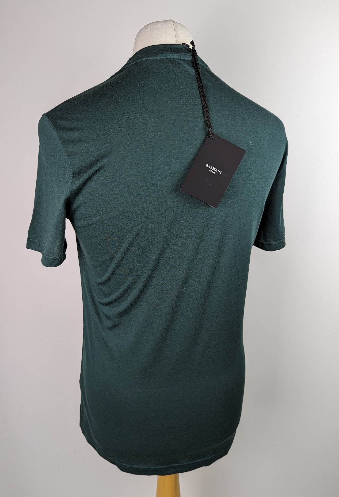 BALMAIN Chest Logo T Shirt - Deep Green