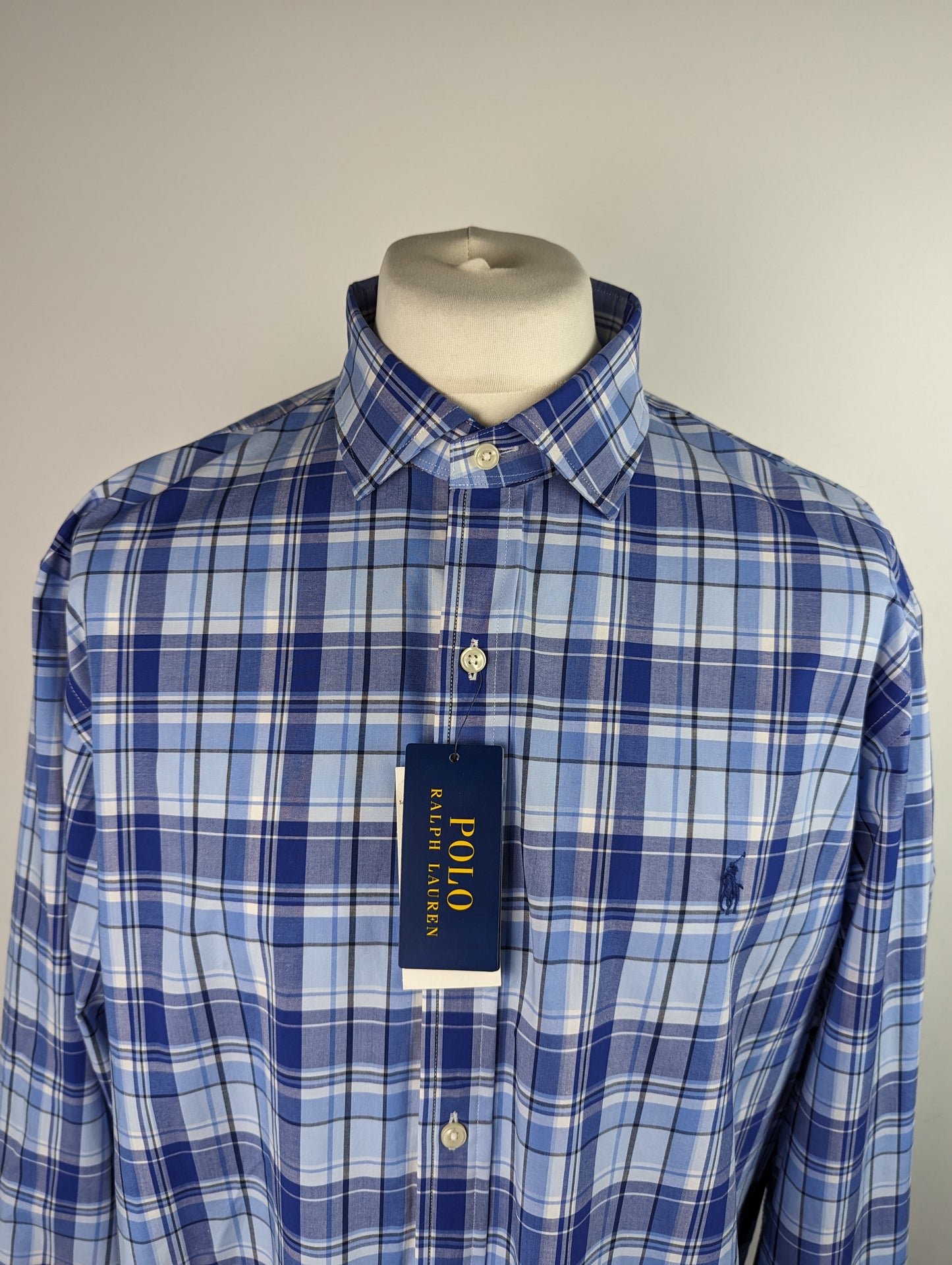 POLO RALPH LAUREN Mens Slim Fit Shirt - Blue