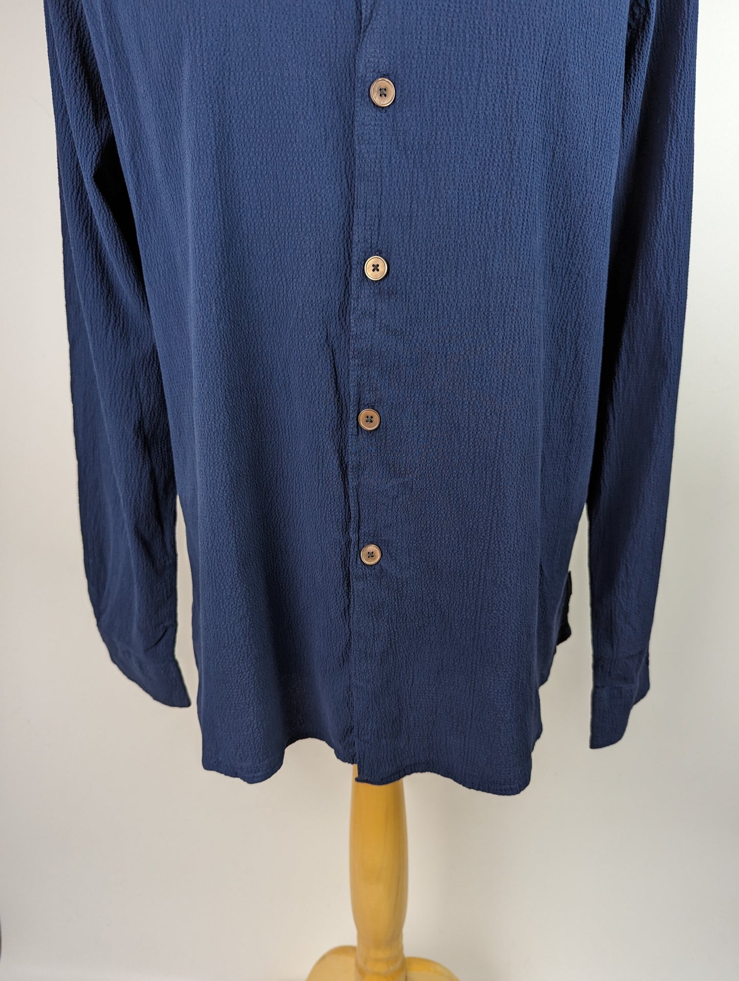 PS PAUL SMITH Mens Button Down Twill Shirt - Blue