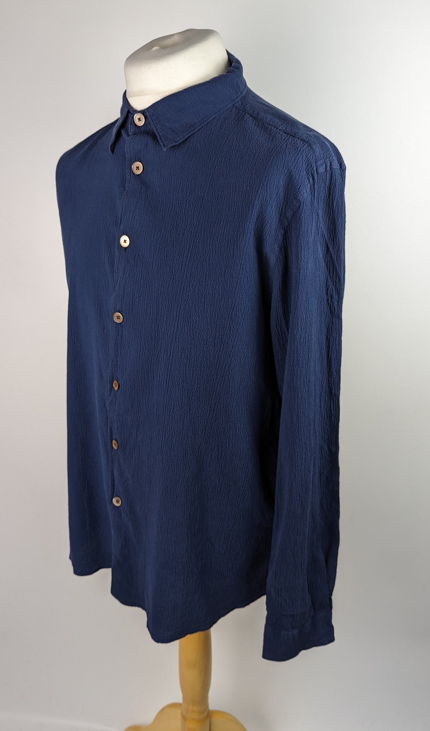 PS PAUL SMITH Mens Button Down Twill Shirt - Blue