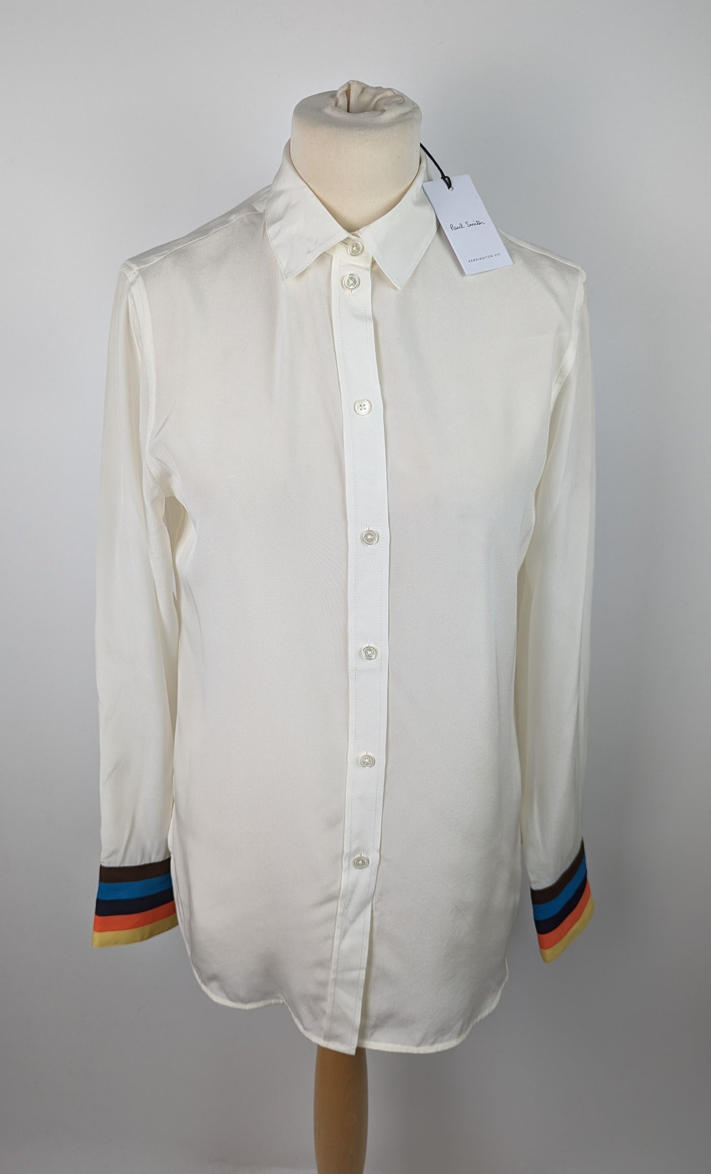 Paul Smith Womens Stripe Cuff Shirt - White