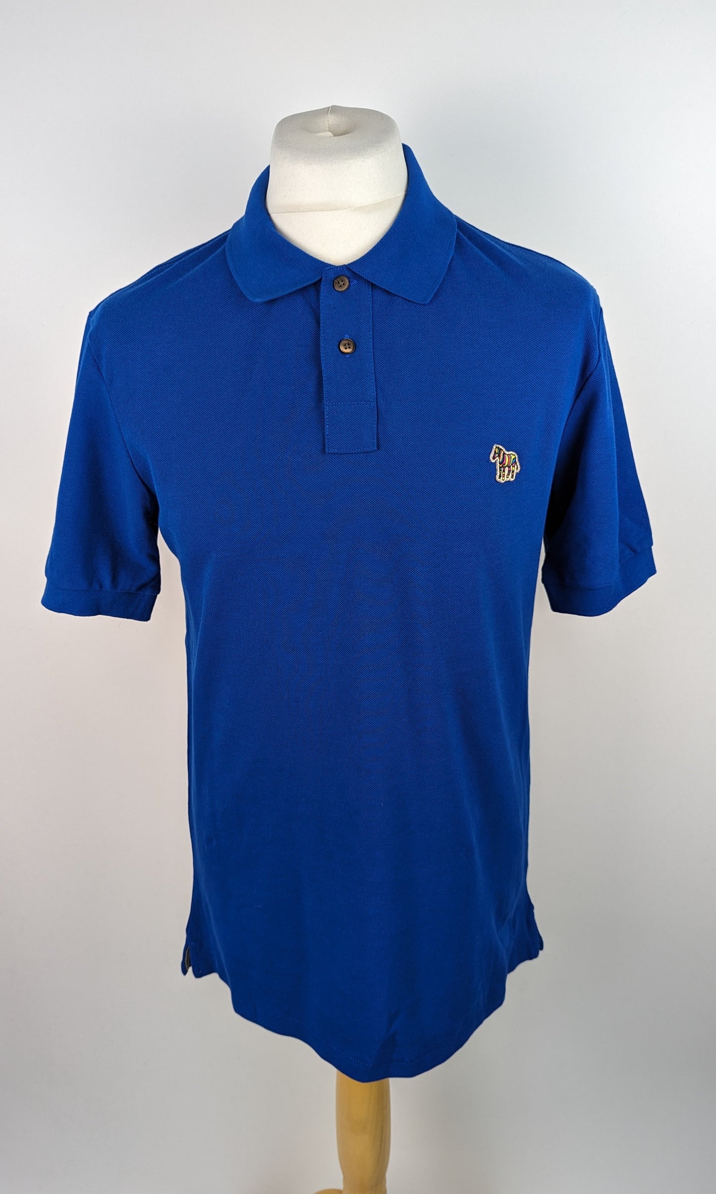 PS PAUL SMITH Mens Zebra Regular Polo Shirt - Blue