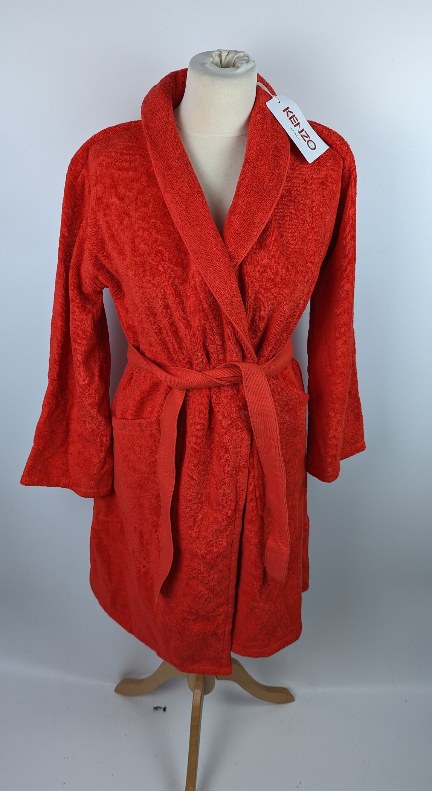 KENZO Womens Iconic Kimono Dressing Gown - Red