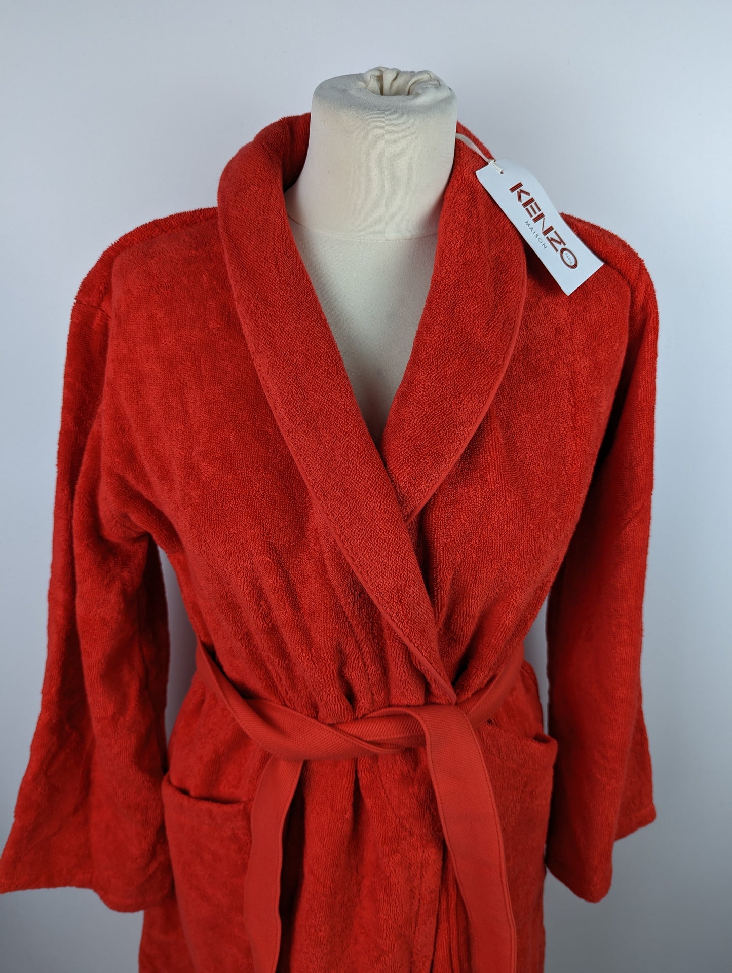 KENZO Womens Iconic Kimono Dressing Gown - Red