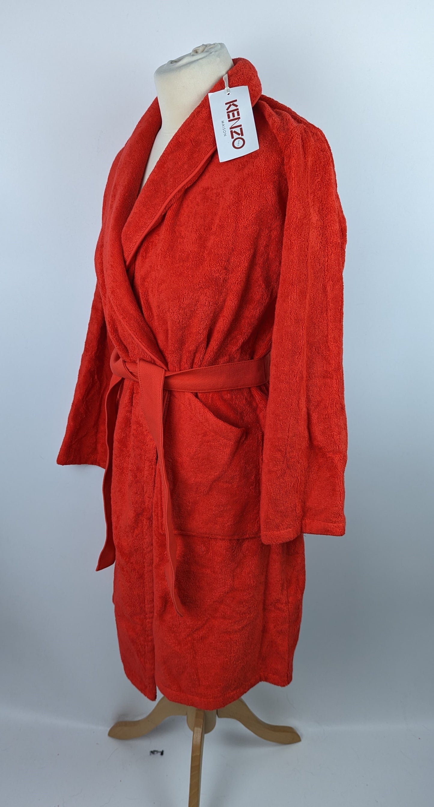 KENZO Womens Iconic Kimono Dressing Gown - Red