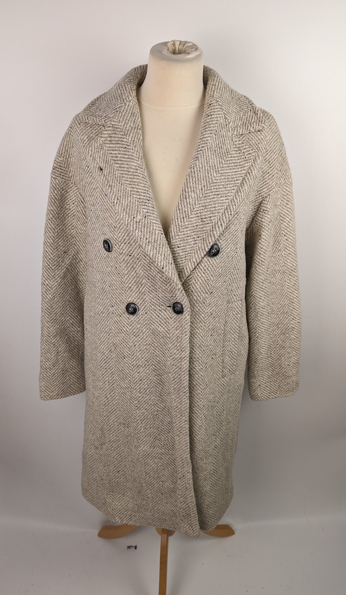 MARELLA Womens Schio Wool Blend Coat - Beige