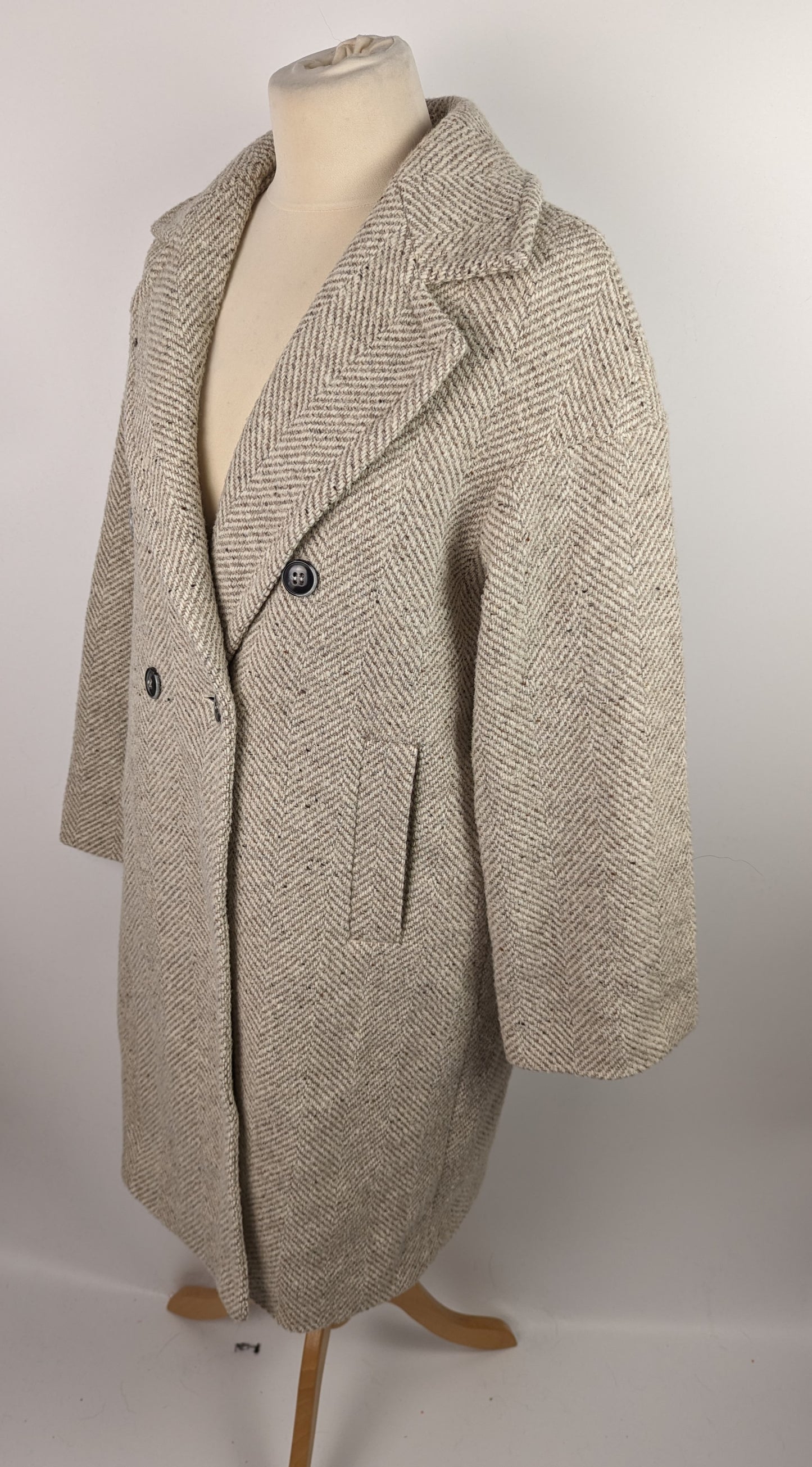 MARELLA Womens Schio Wool Blend Coat - Beige