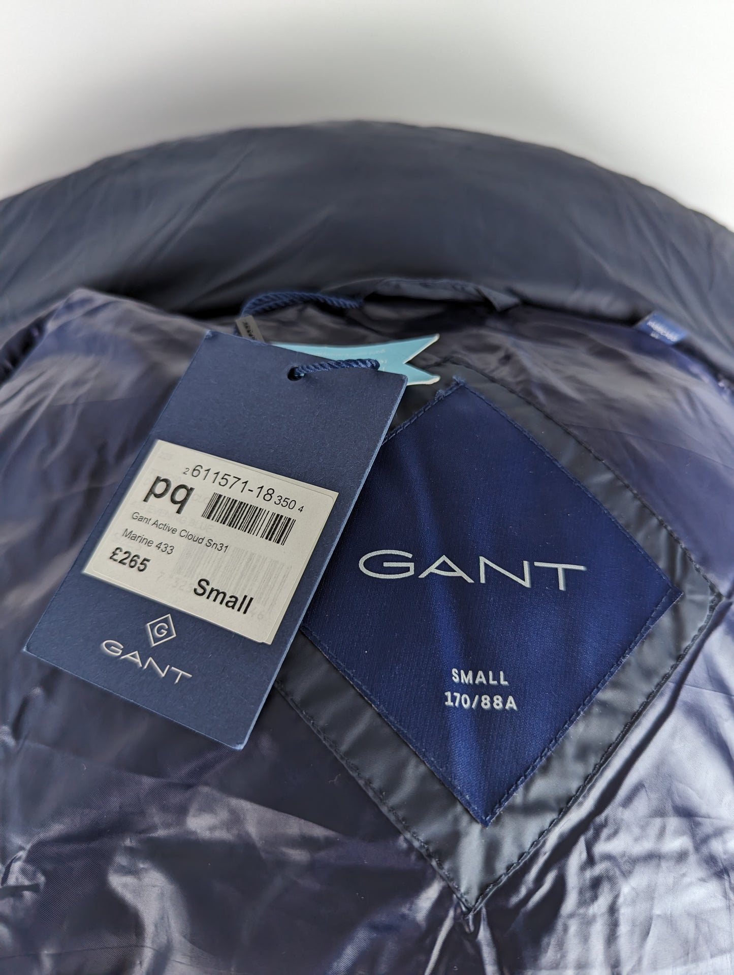 GANT Mens Active Cloud Jacket - Marine Blue