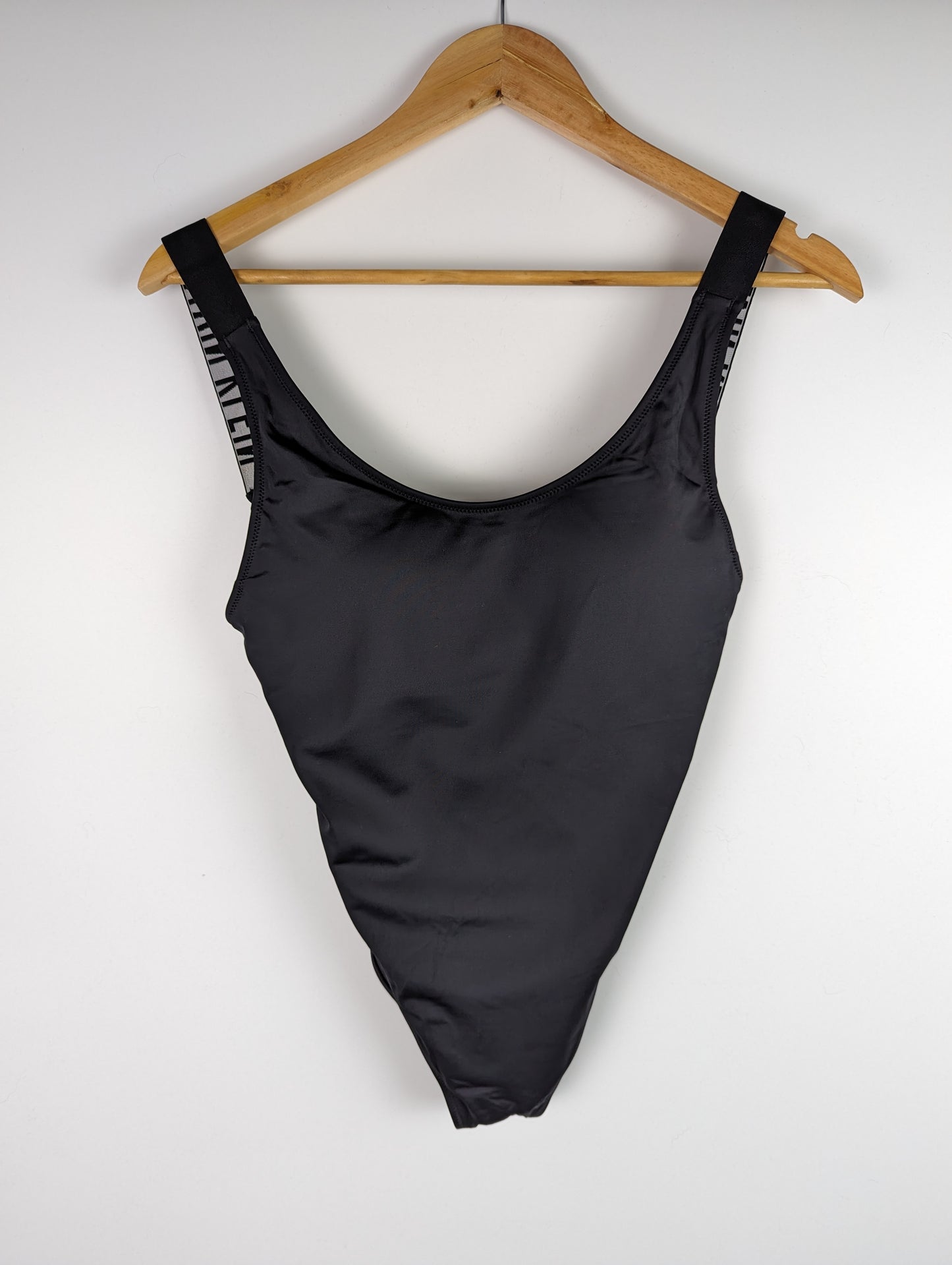 CALVIN KLEIN Scoop Back One Piece Swimsuit - Black