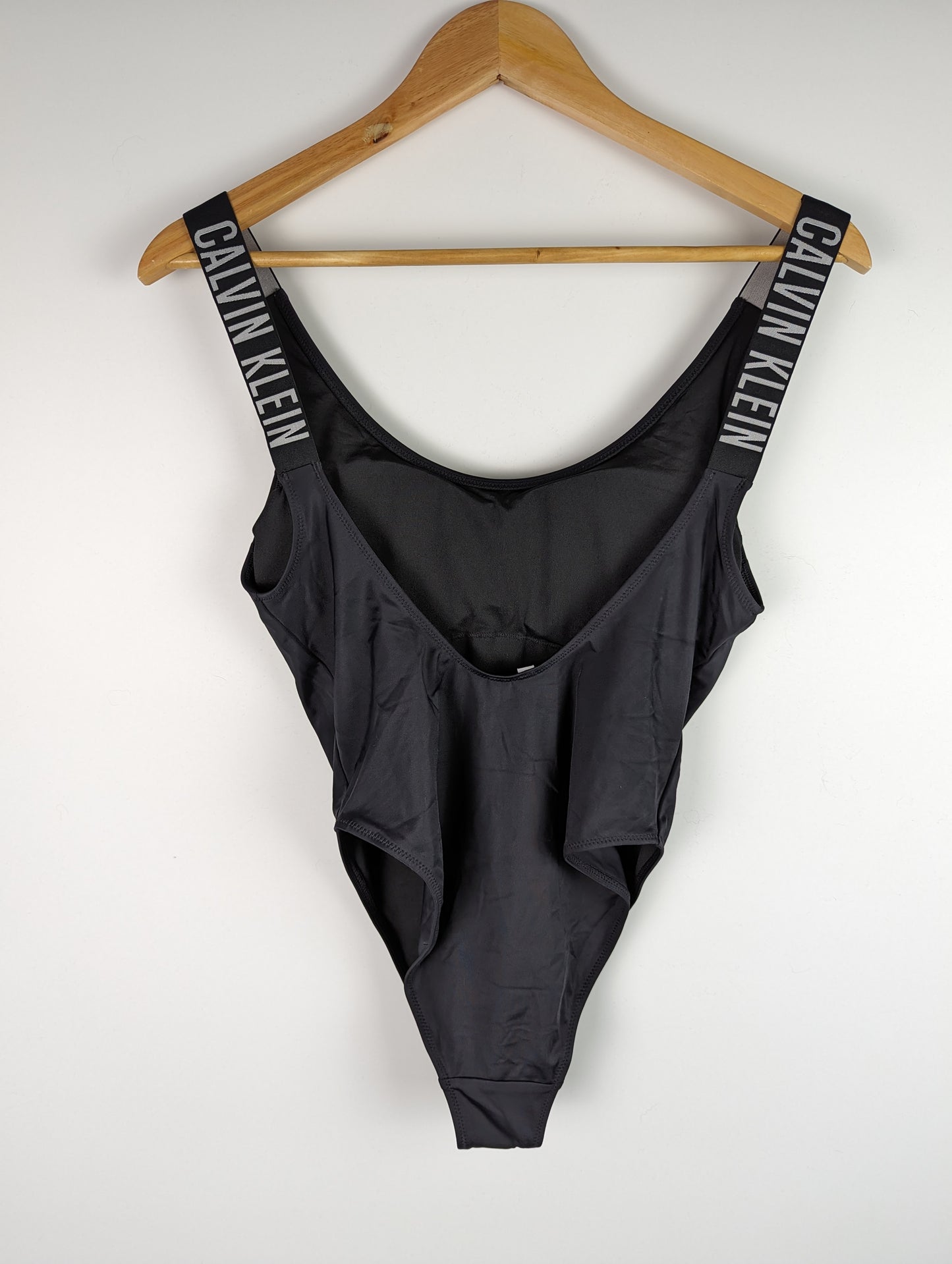 CALVIN KLEIN Scoop Back One Piece Swimsuit - Black