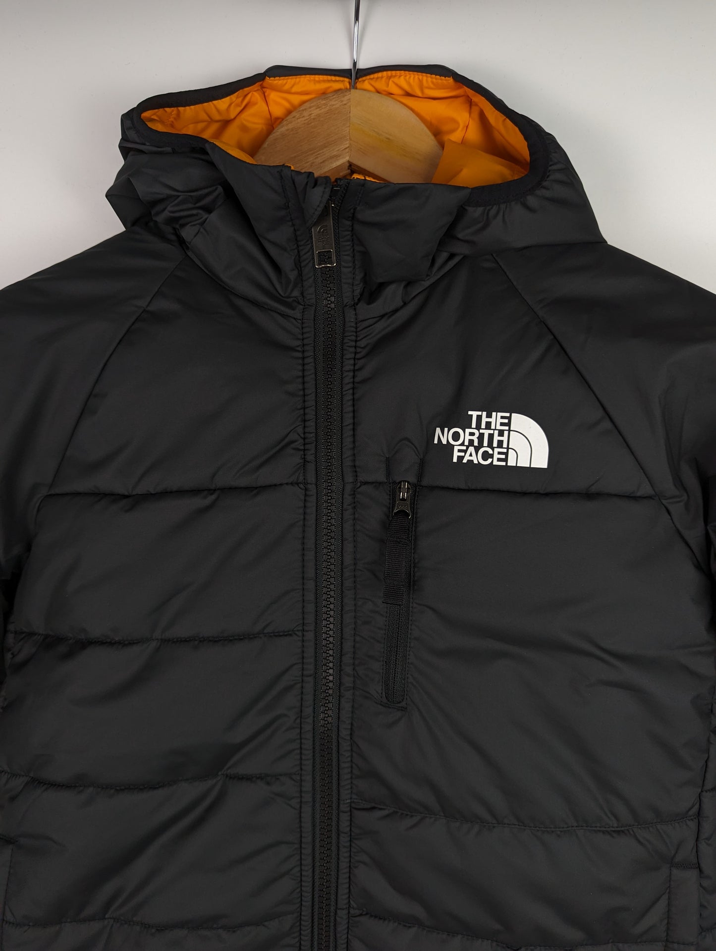 THE NORTH FACE Boys Reversible Perrito Jacket - Black / Cone Orange