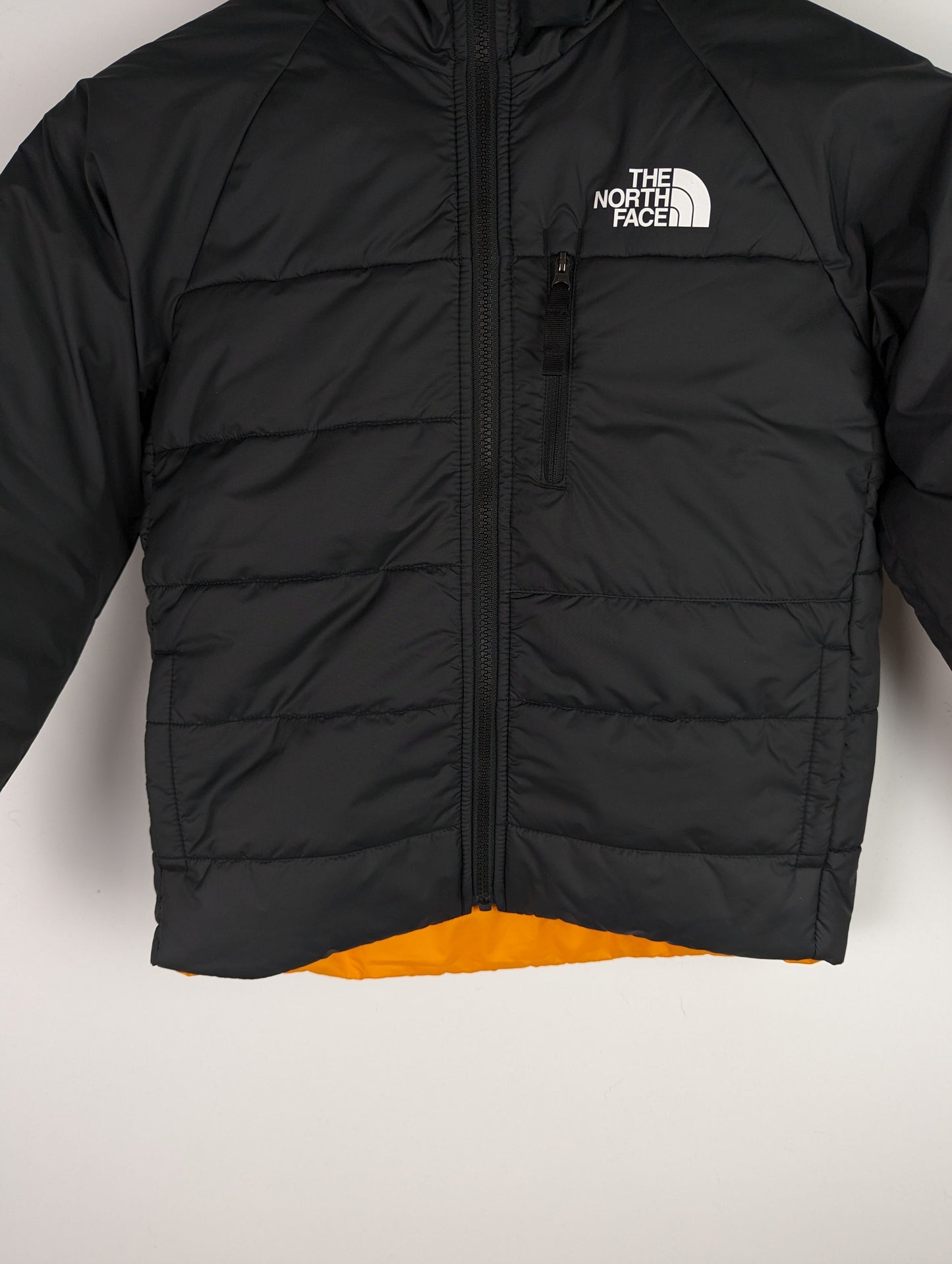 THE NORTH FACE Boys Reversible Perrito Jacket - Black / Cone Orange