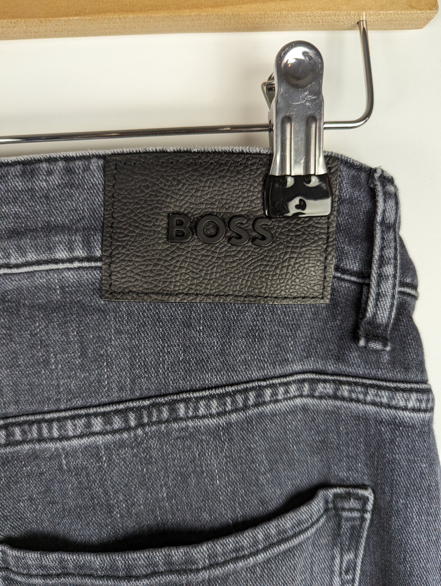 BOSS Mens Delaware Slim Fit Jeans - Grey