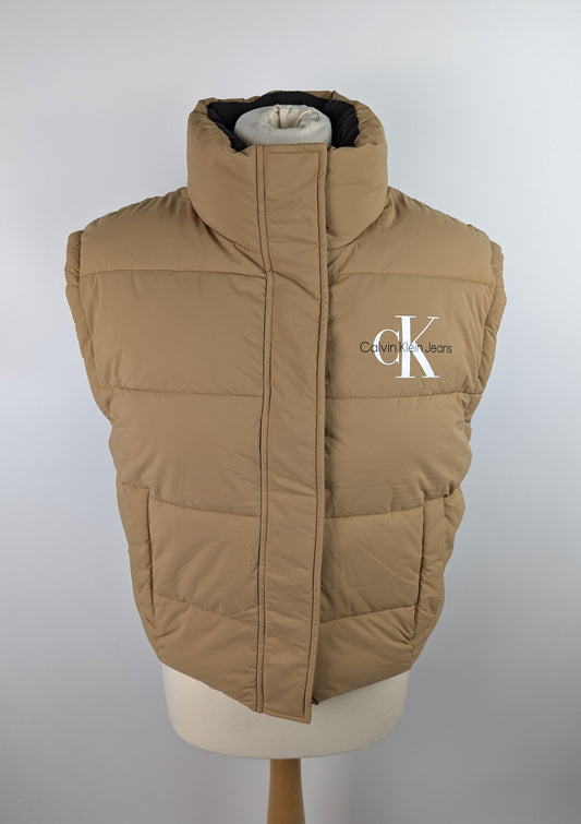 CALVIN KLEIN JEANS Womens Essential Gilet - Timeless Camel