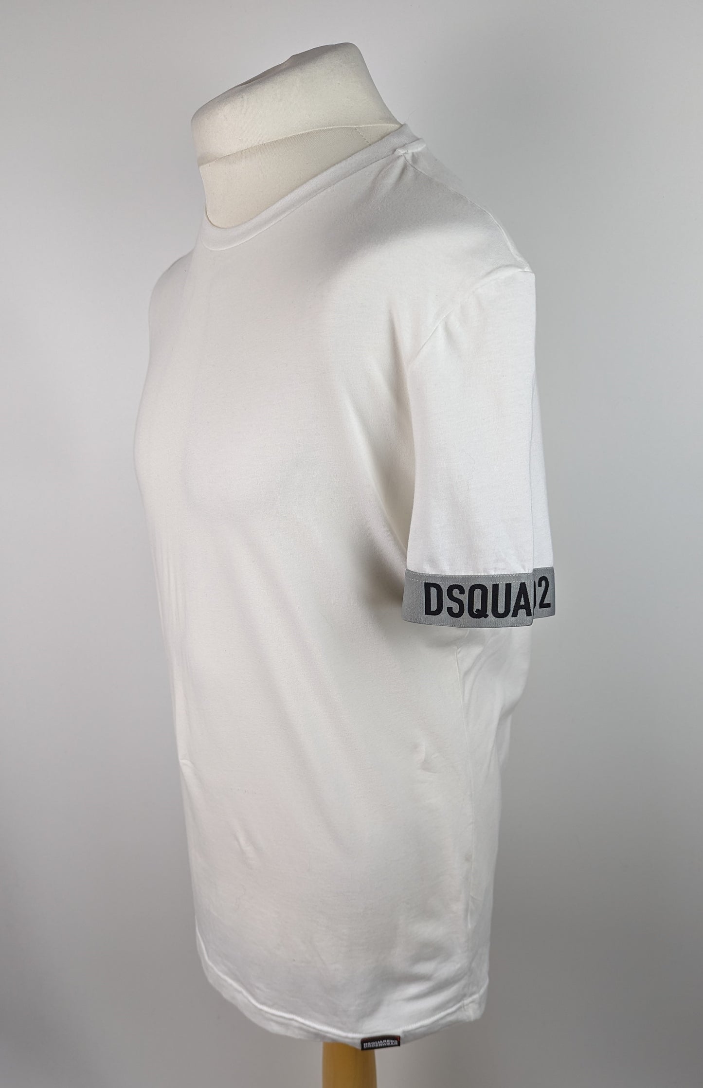 DSQUARED2 Mens Icon Logo Band T-Shirt - White