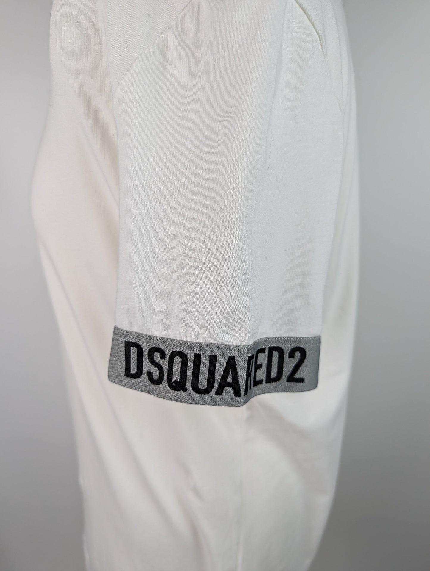 DSQUARED2 Mens Icon Logo Band T-Shirt - White