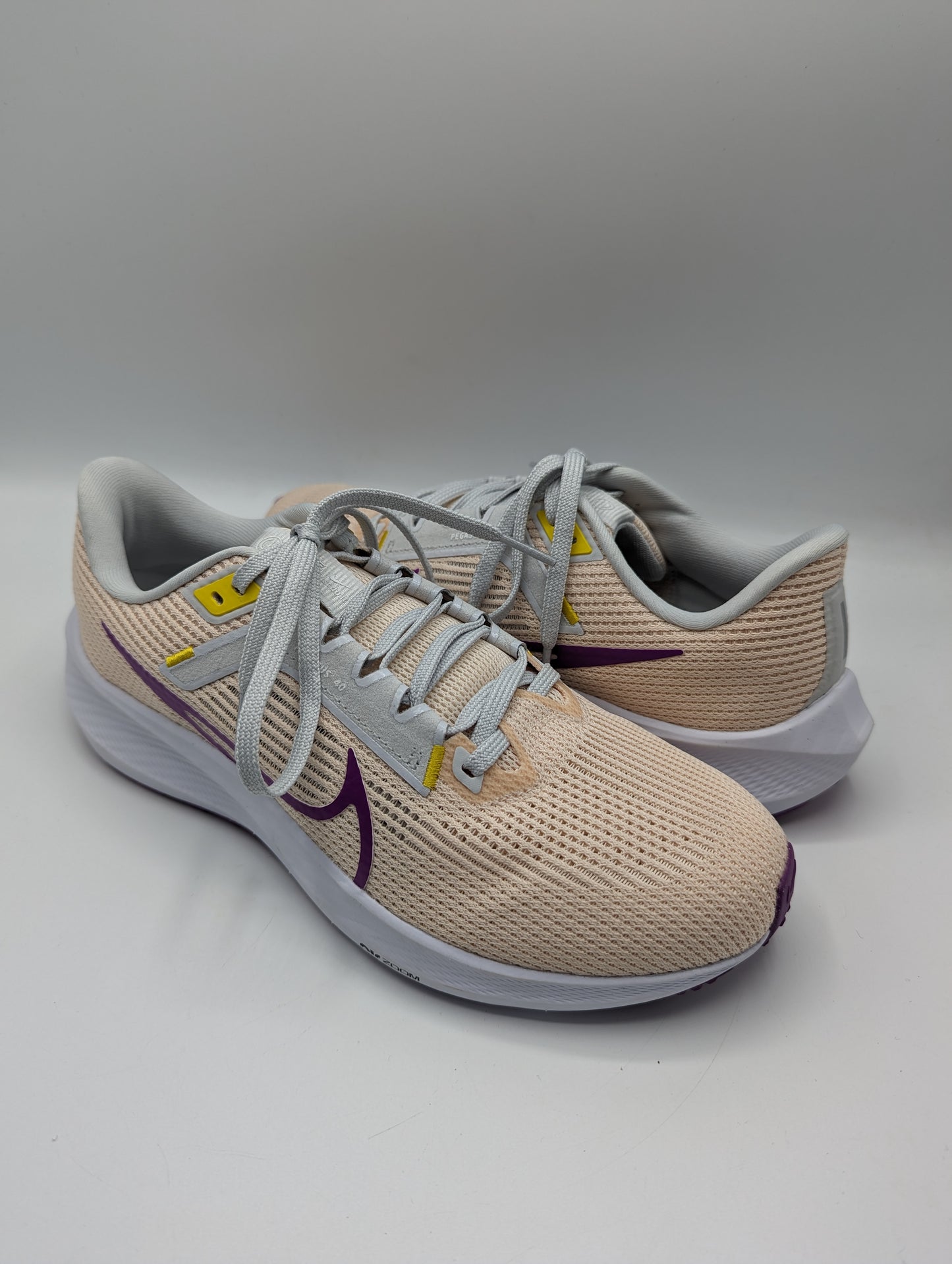 Nike Air Zoom Womens Pegasus 40 Running Trainers - Guava Ice/Vivid Purple/Amber Brown