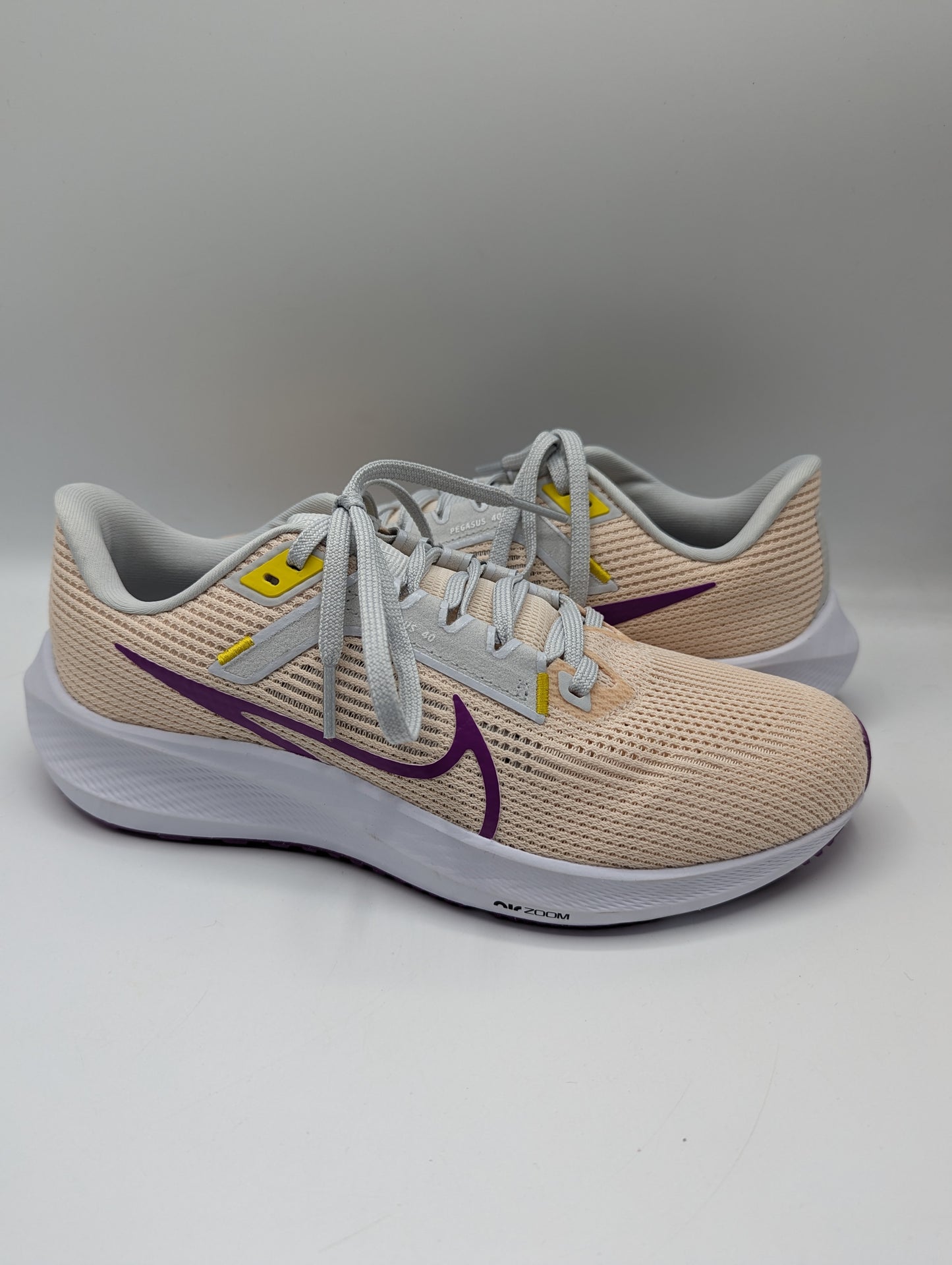 Nike Air Zoom Womens Pegasus 40 Running Trainers - Guava Ice/Vivid Purple/Amber Brown